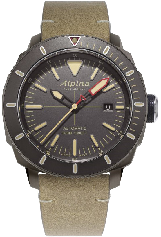 Alpina Seastrong Diver 300 Professional Automatic Watch - 300M Water Resistant, Stainless Steel Case, Swiss Movement - Perfect for Scuba Diving, Swimming & Outdoor Adventures