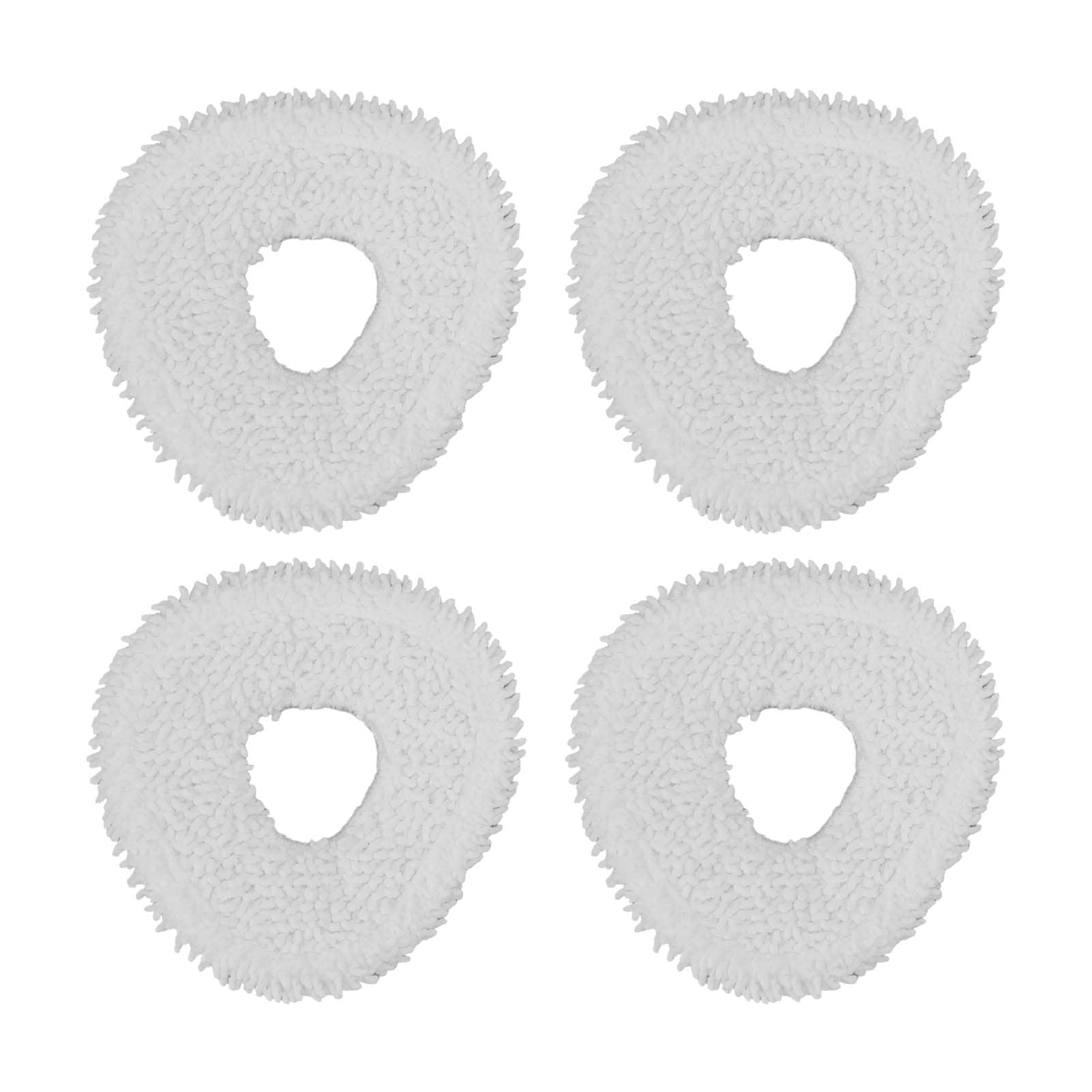 Narwal J3 Robot Vacuum Cleaner Replacement Mop Pads - 4 Pack Washable & Reusable Microfiber Cleaning Cloth Accessories for Deep Cleaning Floors, Hardwood & Tile Surfaces
