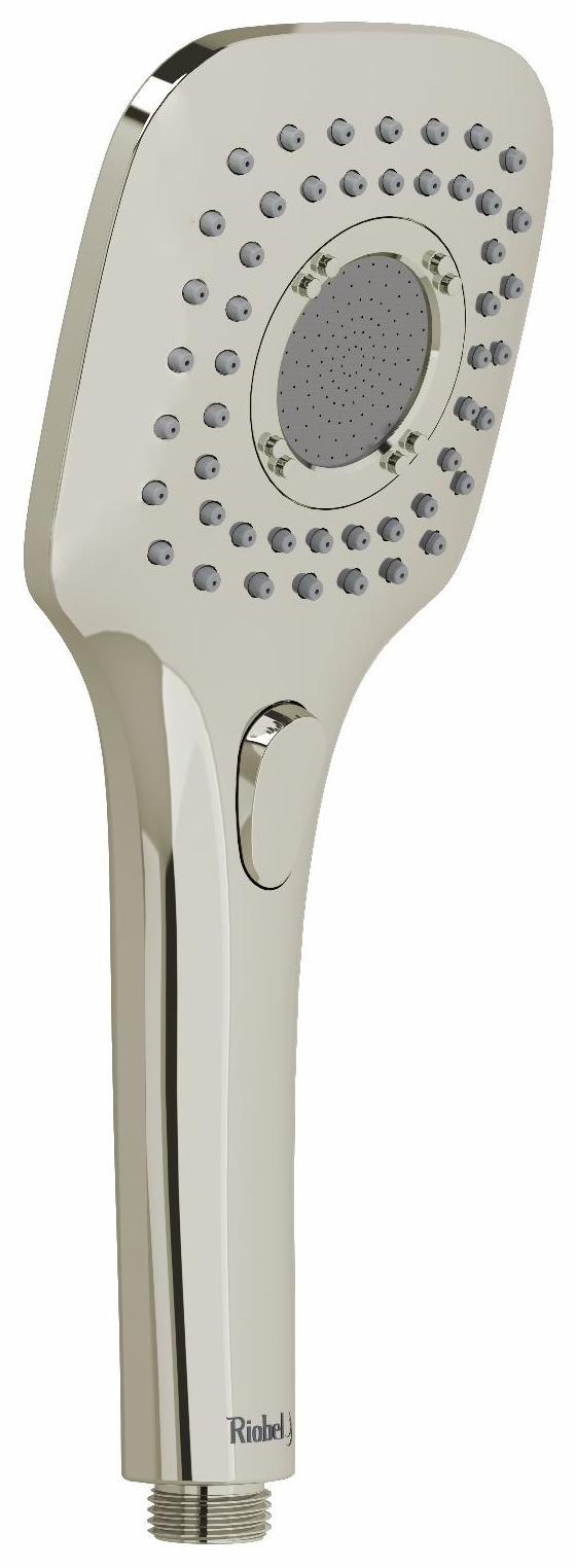3 Function Handshower with 1.8 GPM Flow Rate - Polished Nickel Finish (Model 4372PN WS RIOBEL) - Perfect for Bathroom, Shower Upgrade & Spa-Like Experience