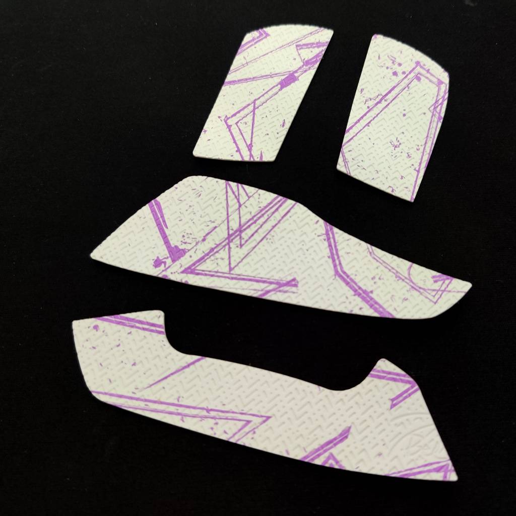 BT.L Mouse Grip for Logitech G403/G603/G703 - Non-Slip Ergonomic Gaming Mouse Cover - White & Purple - Perfect for FPS, MOBA, and Long Gaming Sessions
