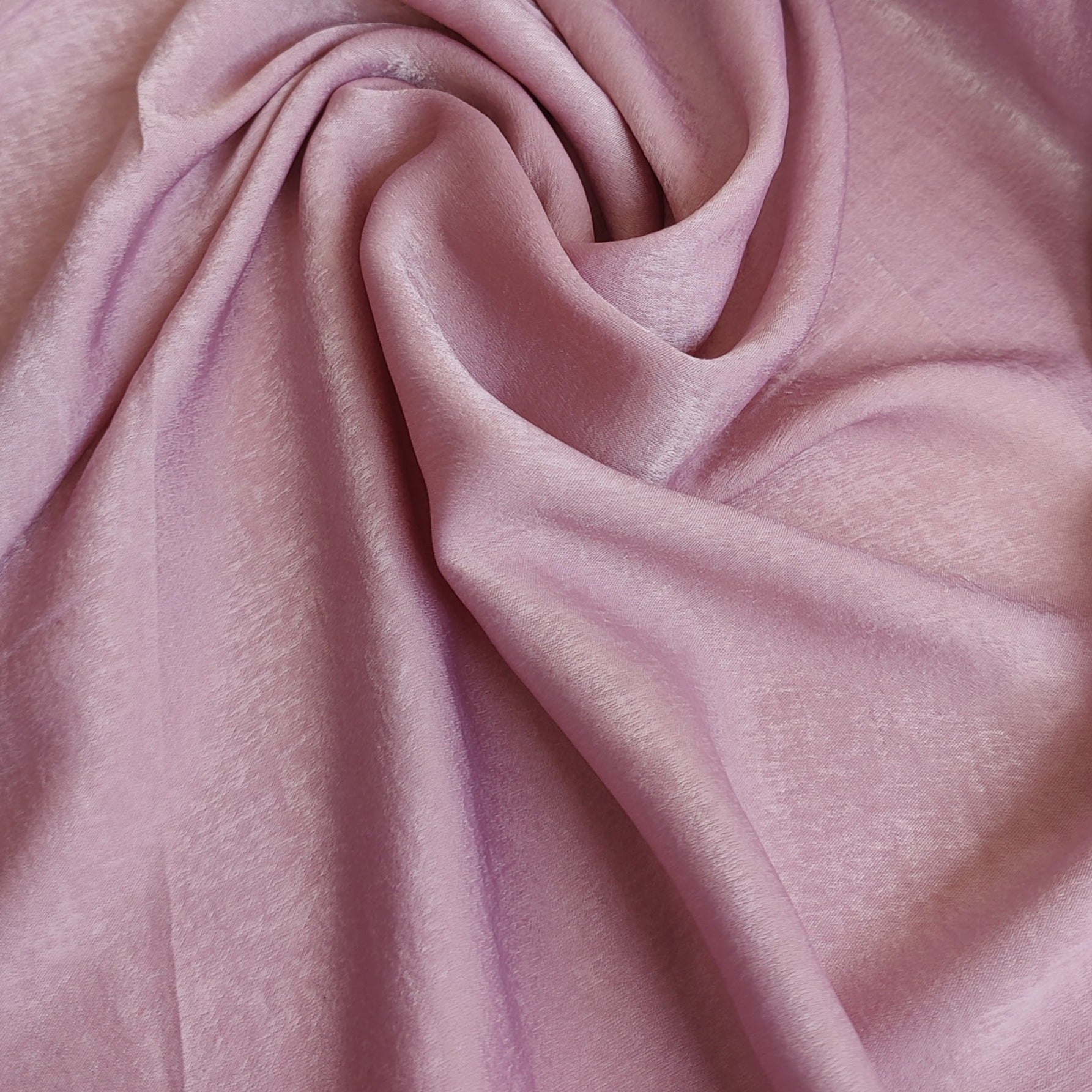 Lilac Sandwashed Satin Fabric - Soft & Luxurious Material for Dresses, Scarves & Home Decor