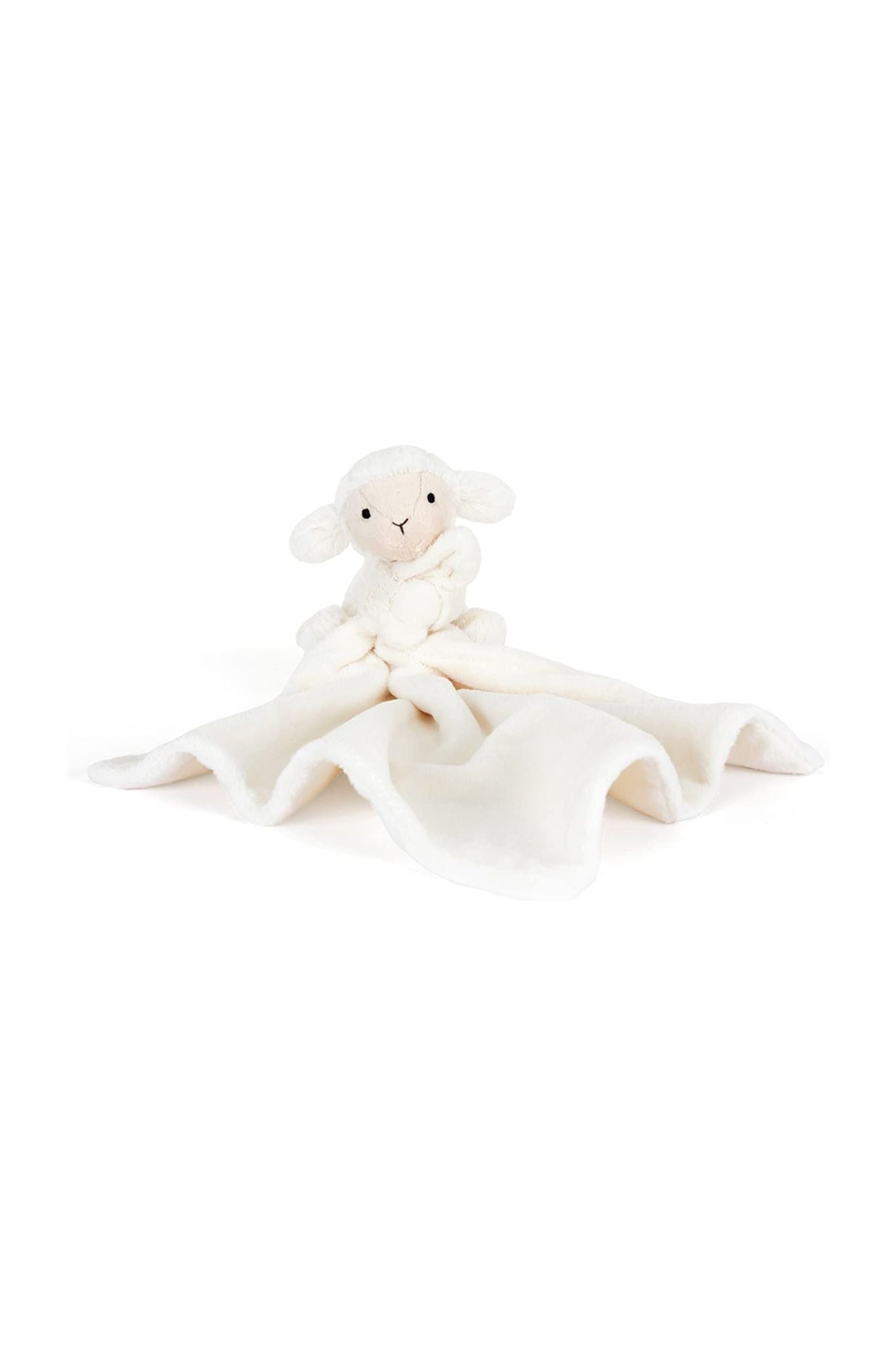 Jellycat Bashful Lamb Soother - Ultra Soft Plush Stuffed Animal for Babies & Kids | Perfect for Nursery, Bedtime Comfort, and Sensory Play