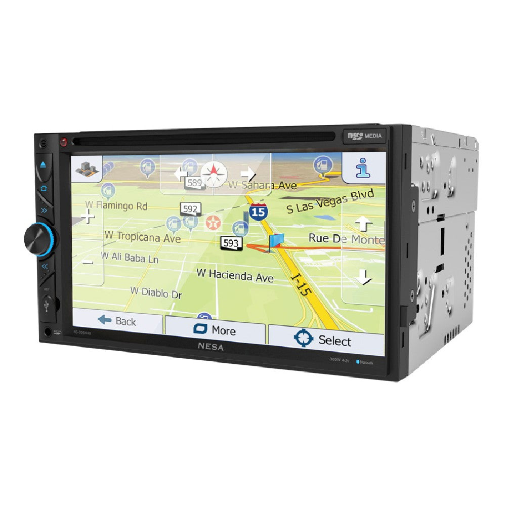 NESA NS 705NHB 7 Inch Car GPS Navigation System with Bluetooth 4.0, Android Auto & Phone Link - Perfect for Road Trips, Commuting and Truck Driving