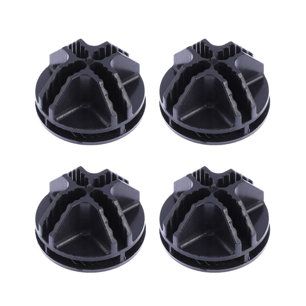VOSAREA 40-Piece Black ABS Plastic Wire Cube Storage Shelves Connectors - Modular Organizer for Closet, Home Office, and DIY Storage Solutions
