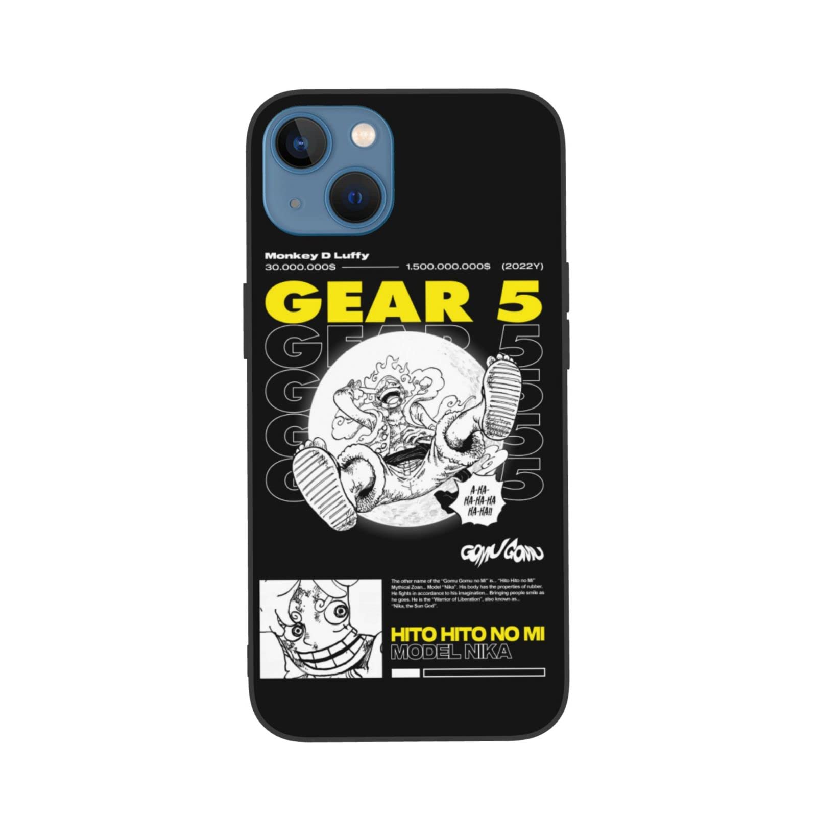 BOOSOS Anime Phone Case Compatible with iPhone 11 Pro Max/11/12/13 - Cute Cartoon Character Protective Cover with Free Anime Keychain - Perfect for School, Work, and Anime Fans