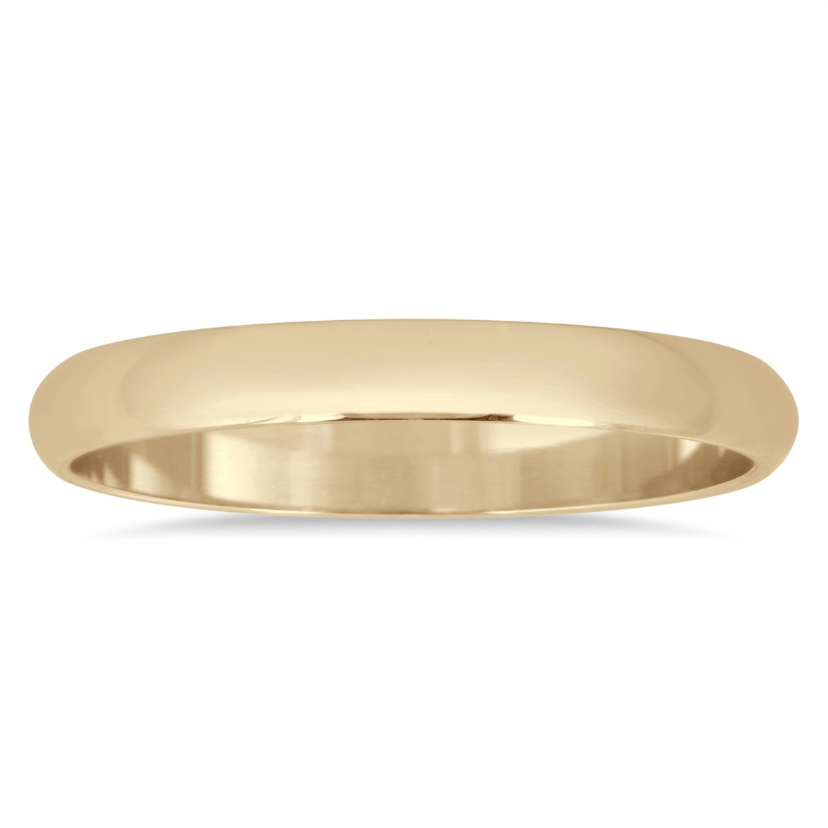 2mm Domed Comfort Fit Wedding Band Ring in 10K Yellow Gold - Perfect for Engagement, Anniversary & Everyday Wear