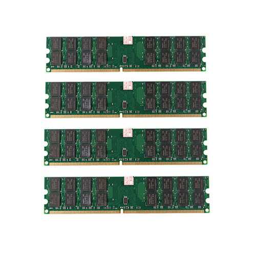 4 PCS 4GB DDR2 800MHz PC2-6400 240-Pin Desktop RAM Memory - Compatible with AMD Motherboards - Upgrade for Gaming, Office & Home Computers