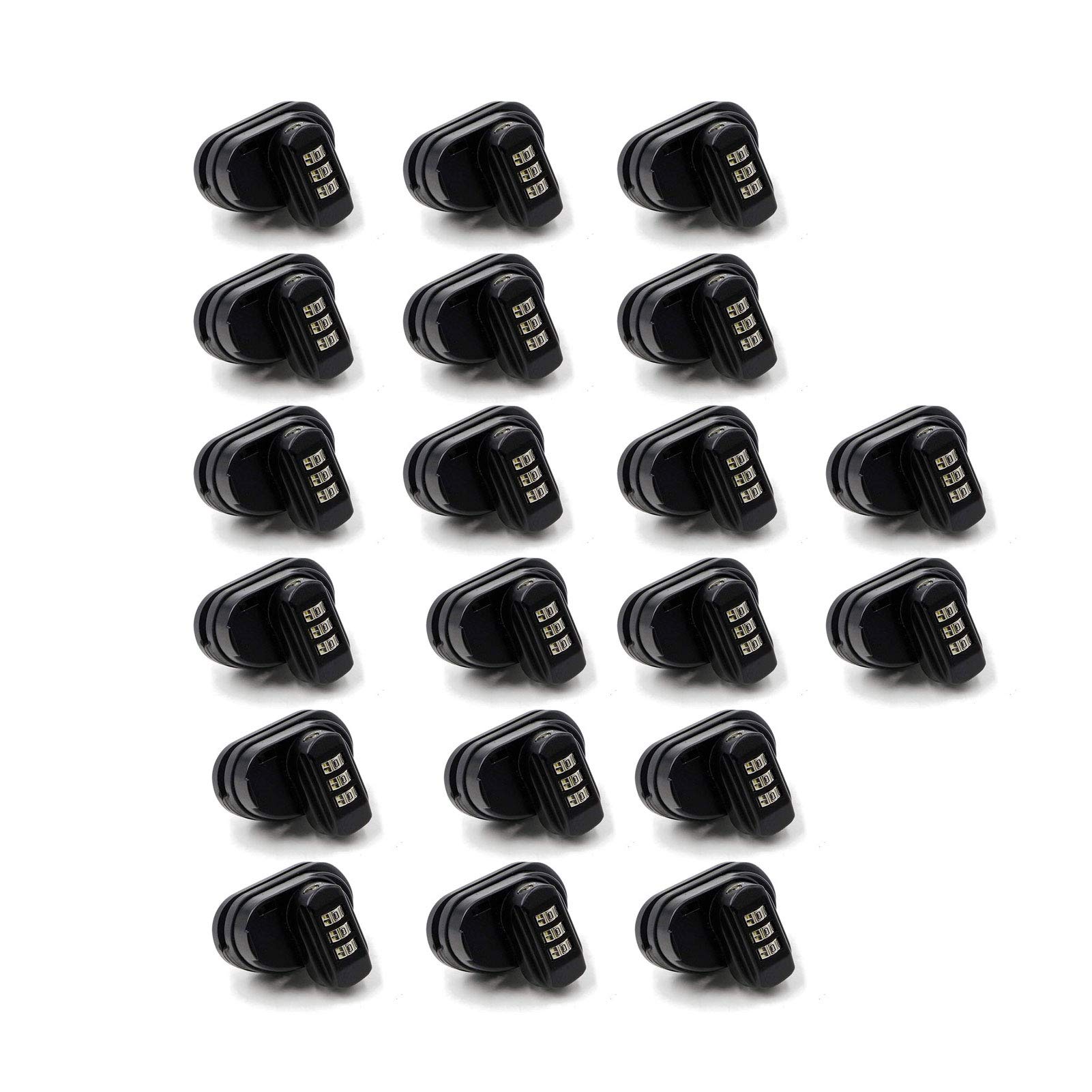 Universal Combination Gun Trigger Lock - Secure Pistols, Rifles & Shotguns | NJMK Heavy Duty Firearm Safety Lock (20 Pack) | Ideal for Home Security, Hunting & Gun Storage