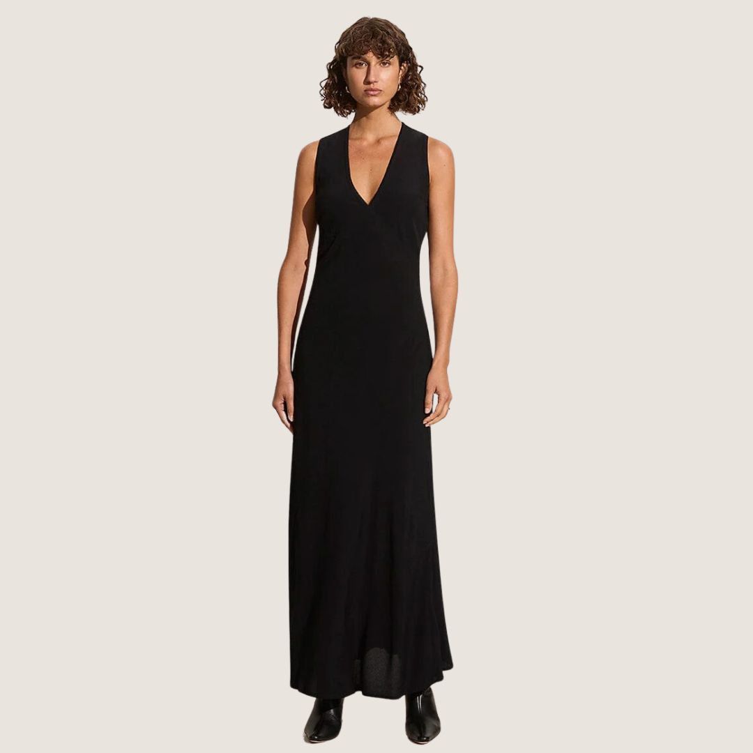 Bernadette Black Dress for Women - Elegant & Comfortable Formal Wear for Office, Party & Special Occasions