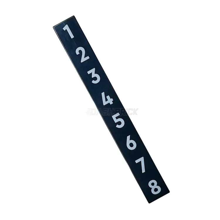 **LEGO Minifigure Accessory - White Number Tiles 1-8 (1x8) [4162pb247] for LEGO Sets, DIY Projects & Creative Play**
