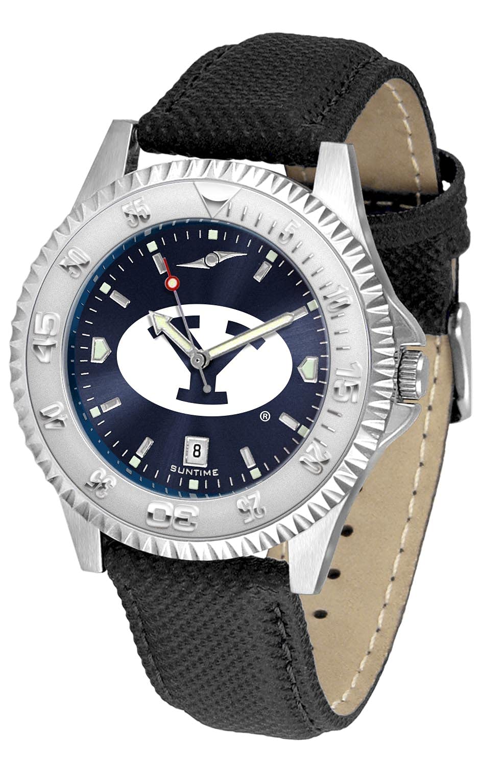 BYU Cougars Competitor AnoChrome Men's Sports Watch - Durable Stainless Steel Chronograph for Athletes, Fans & Outdoor Enthusiasts