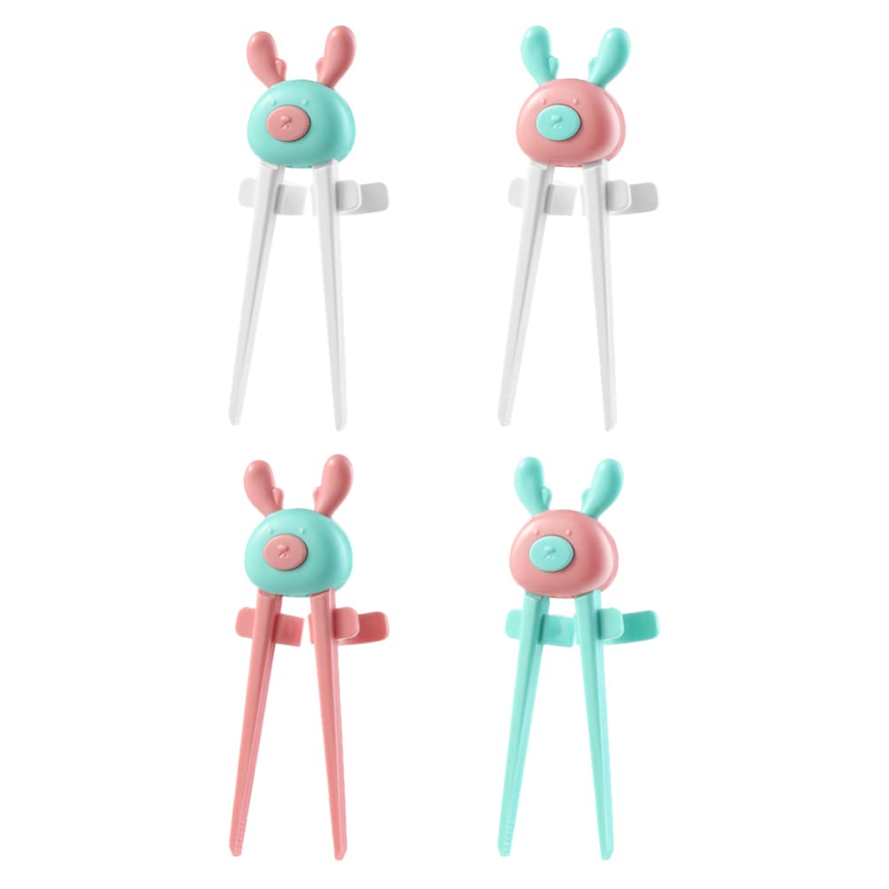 DOITOOL 4-Pack Kids Snack Chopsticks - Reusable Finger Food Tongs for Gamers, Perfect for Snacking While Gaming - Great for Chips, Nuts, Candy & Baby Snacks - Compatible with Game Controllers & Phones - Ideal Gamer Gift & Gaming Accessory