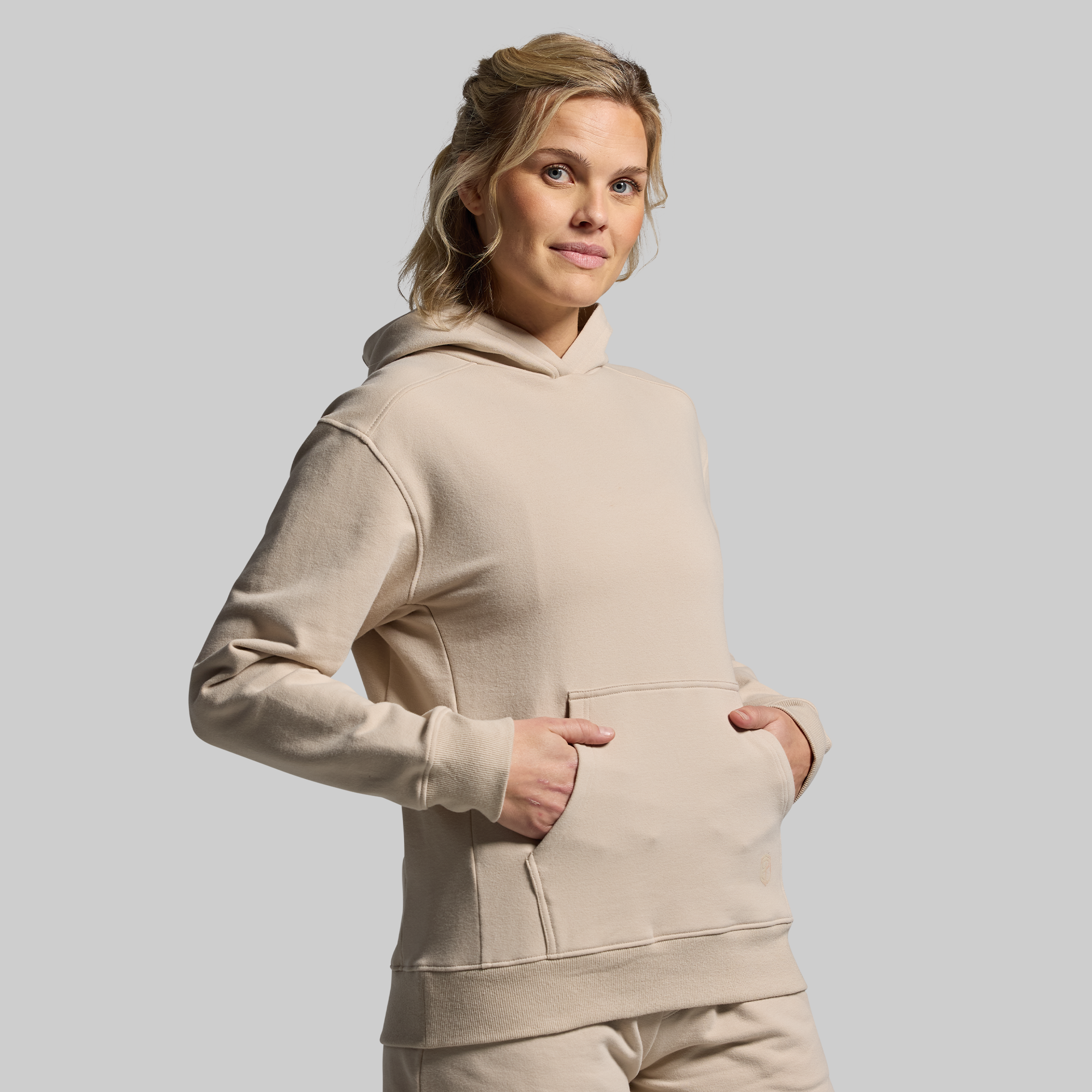 Women's Soft Fleece Hoodie - Cozy Pullover Sweatshirt for Casual Wear & Outdoor Activities (Pumice Gray) | Perfect for Lounge, Gym, and Street Style Fashion