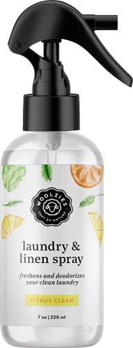 Woolzies Natural Laundry Linen & Room Spray with Pure Essential Oils | Aromatherapy Pillow & Fabric Mist (Citrus Clean) - Freshen Clothes, Linens & Home for Relaxation