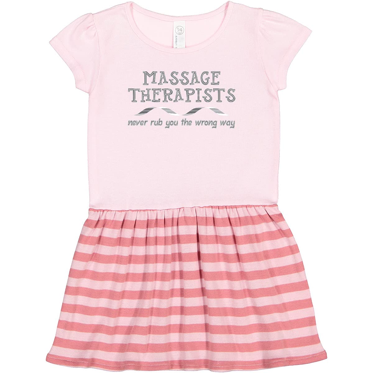 Inktastic Massage Therapists Ribbon White Toddler Dress - Cute & Comfortable Outfit for Toddler Girls, Perfect for Casual Wear, Playdates & Special Occasions