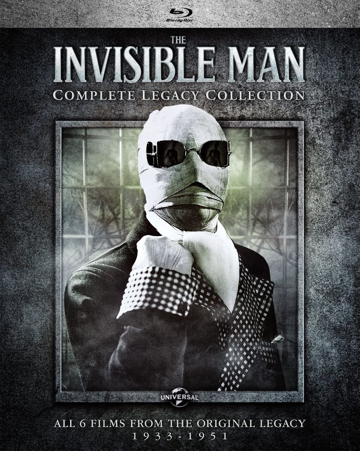The Invisible Man: Complete Legacy Collection Blu-ray - Classic Horror Movie Set for Film Collectors & Home Theater Enthusiasts