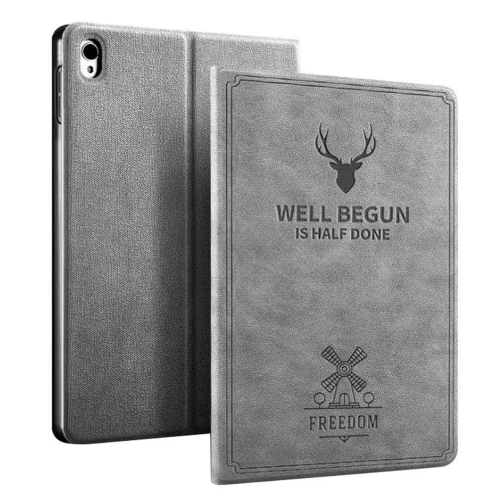 iPad Mini 5 2019 Case - Premium Leather Look Flip Stand Cover with Auto Wake/Sleep Function - Perfect for Work, Travel & Home Use