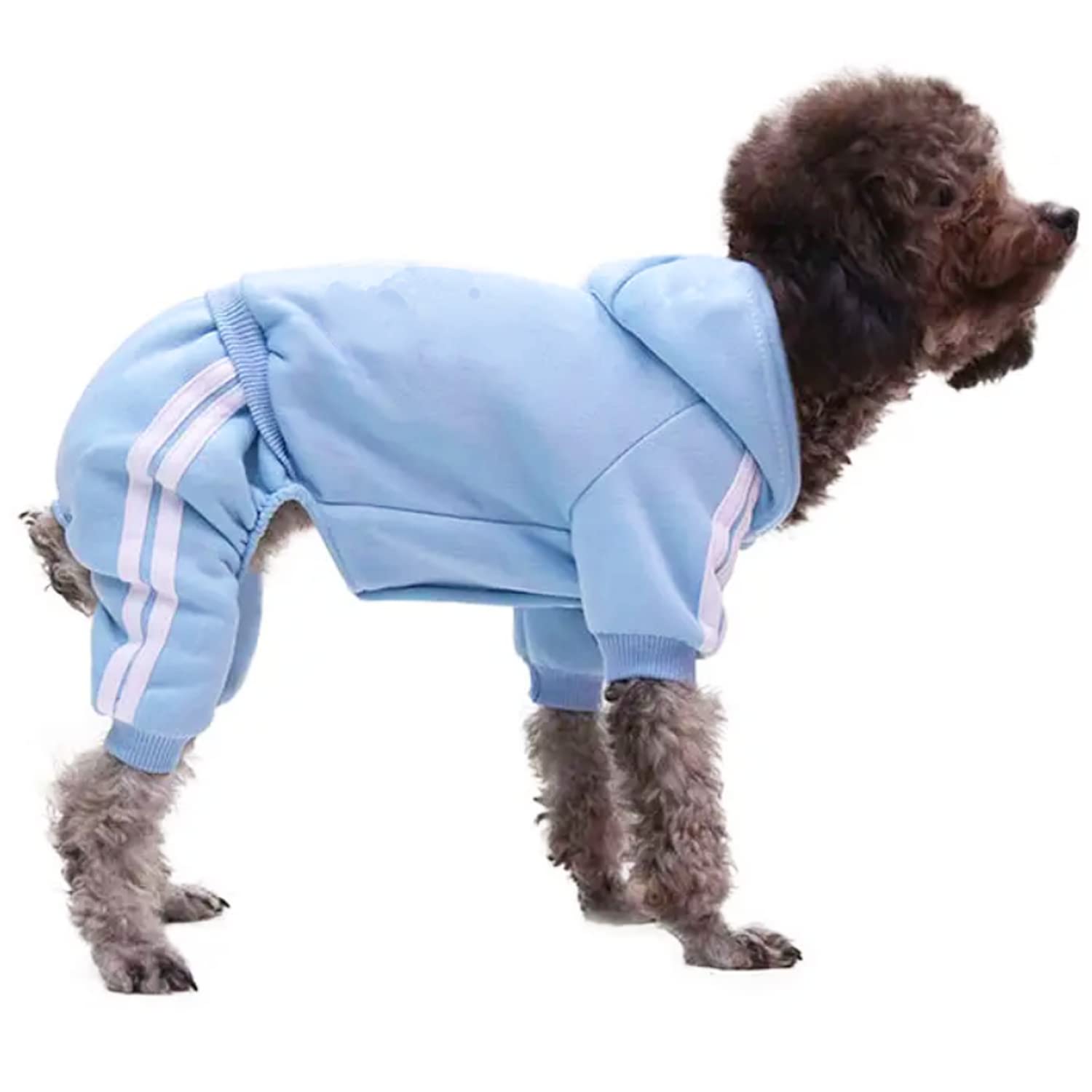 Small Puppy Dog Hoodie - Fleece Sweatshirt with 4 Legs for Small & Medium Dogs & Cats | Cozy Winter Dog Jumpsuit & Apparel for Boys | Perfect for Outdoor Walks, Pet Photos & Cold Weather Protection