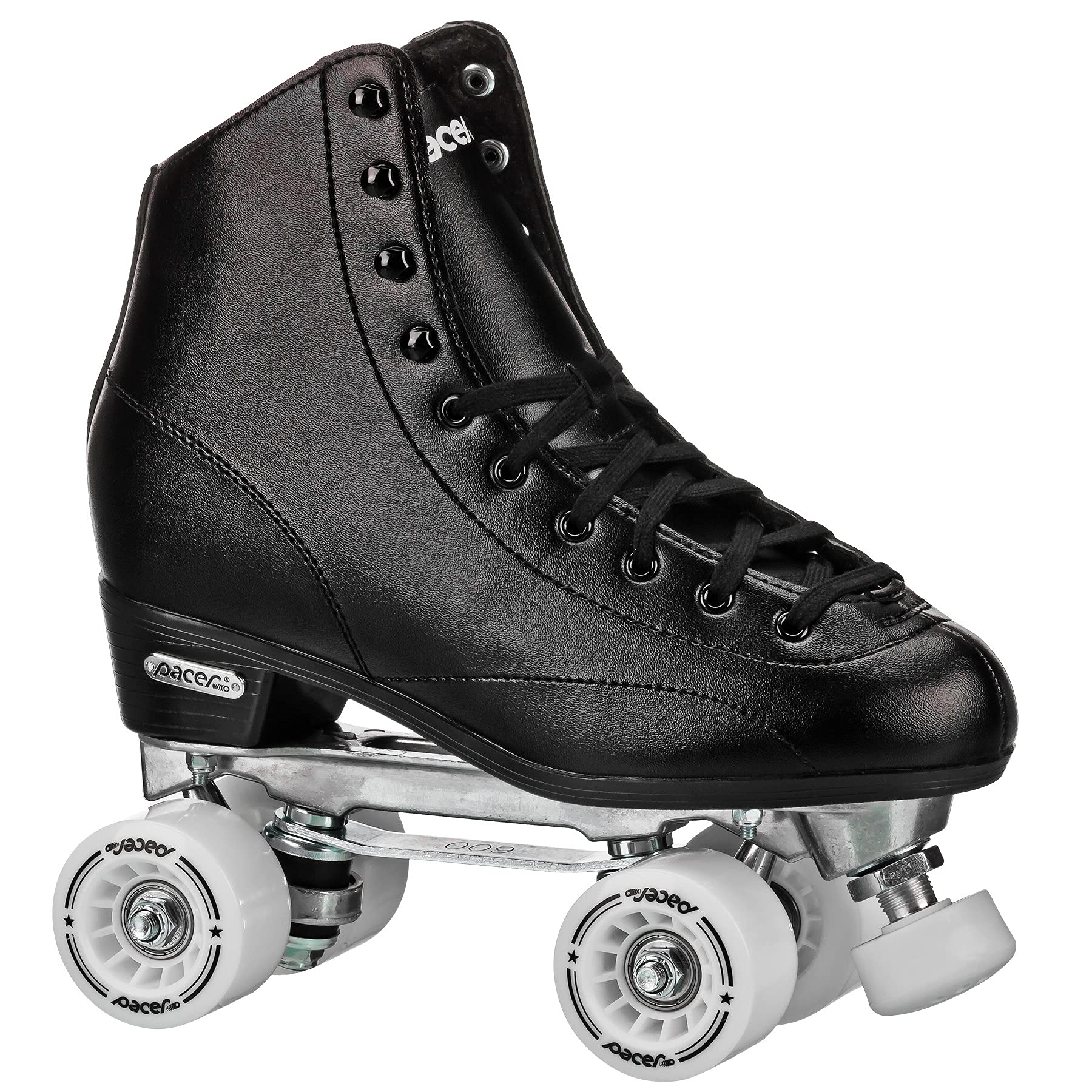 Pacer Stratos Traditional Quad Roller Skates for Indoor Rink - Comfortable & Durable Skates for Roller Derby, Artistic Skating & Rink Fun
