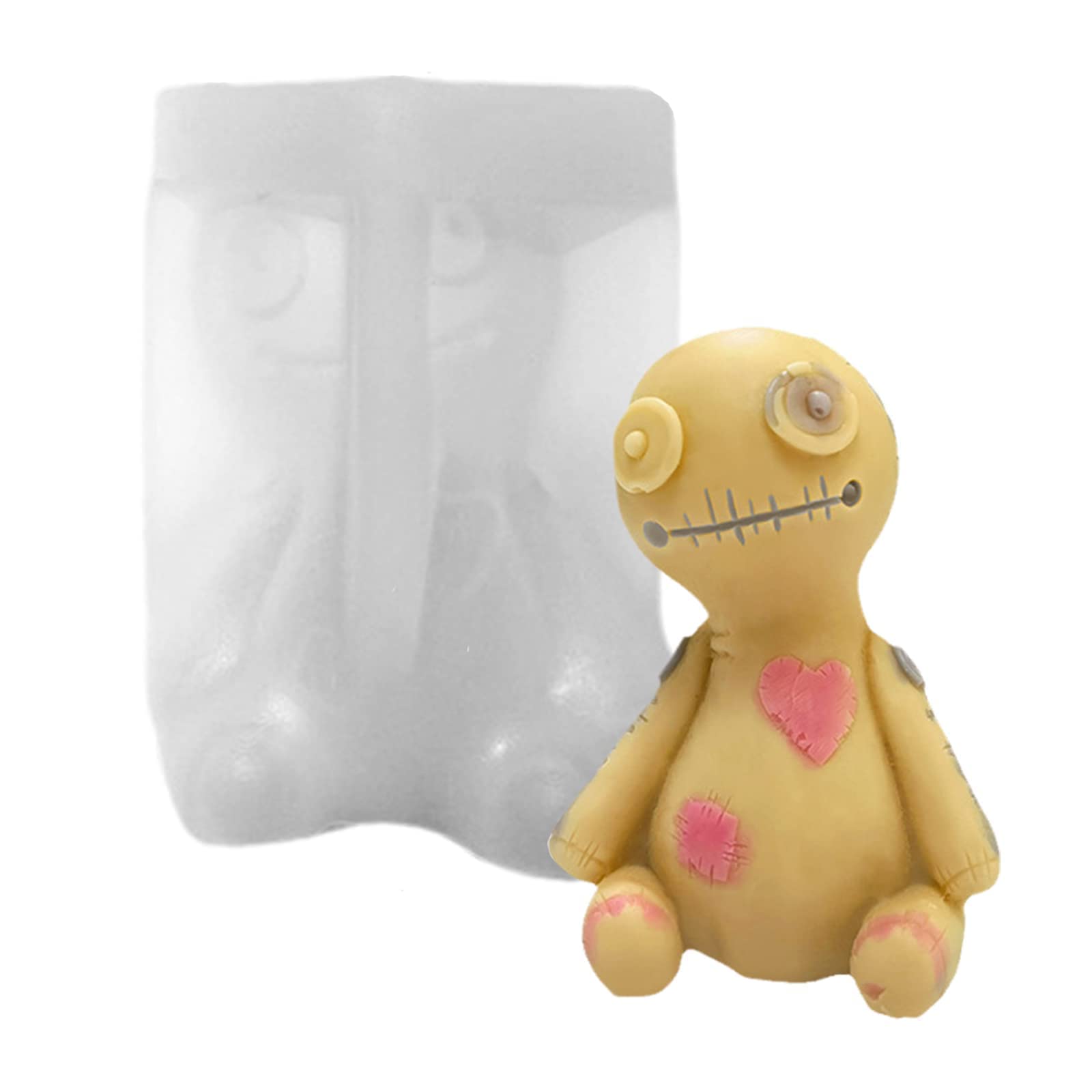 Noerlux 3D Halloween Horror Doll Candle Mold for Soy Wax & Resin Art - Scary Cursed Scented Candle Making Kit, Spooky Home Decor & DIY Craft Supplies (1 Piece) - Perfect for Halloween Parties, Haunted House Decorations & Gothic Gift Ideas