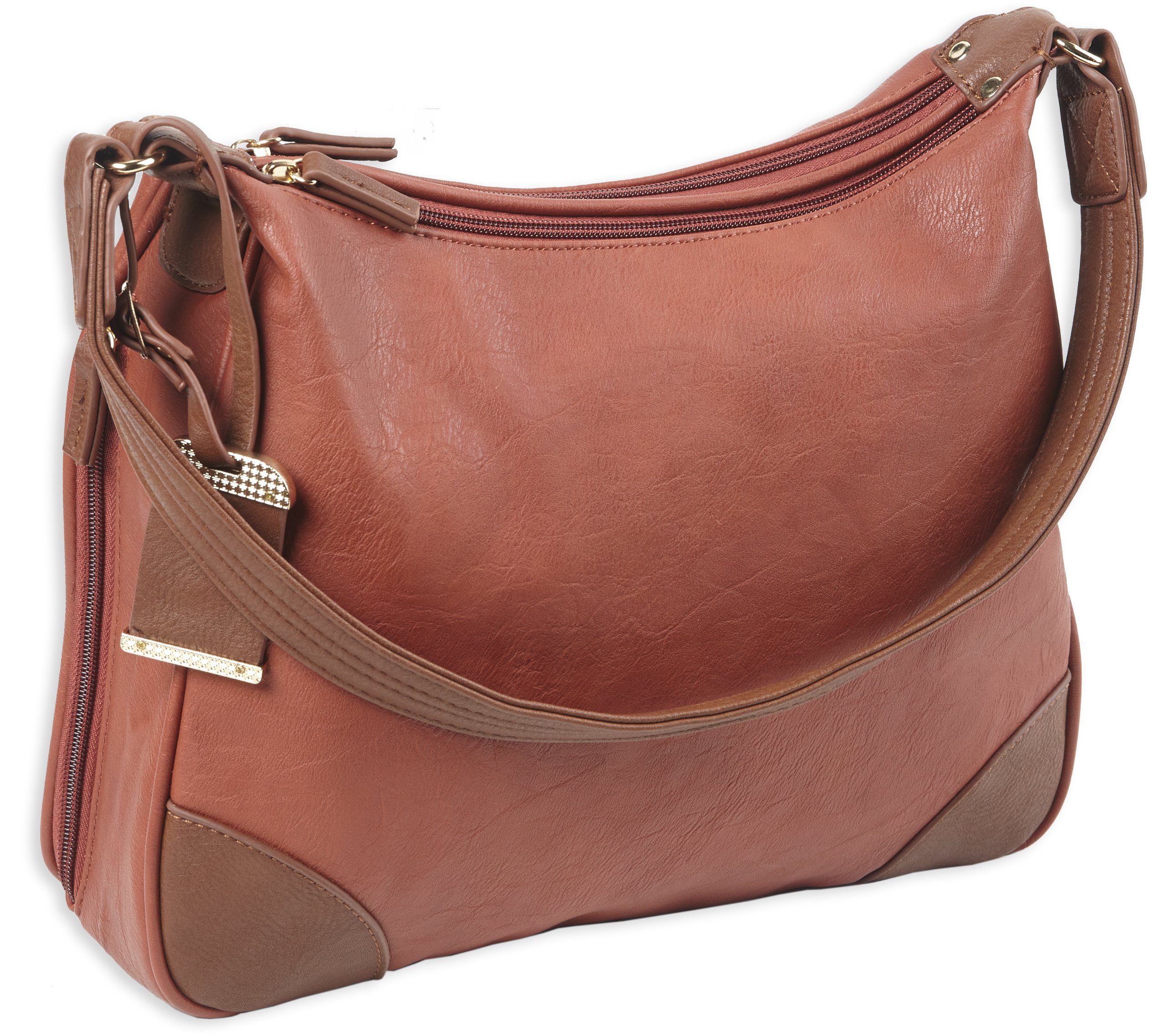 Bulldog Cases Hobo Style Crossbody Purse with Concealed Carry Holster - Perfect for Everyday Use, Travel & Concealed Carry Comfort