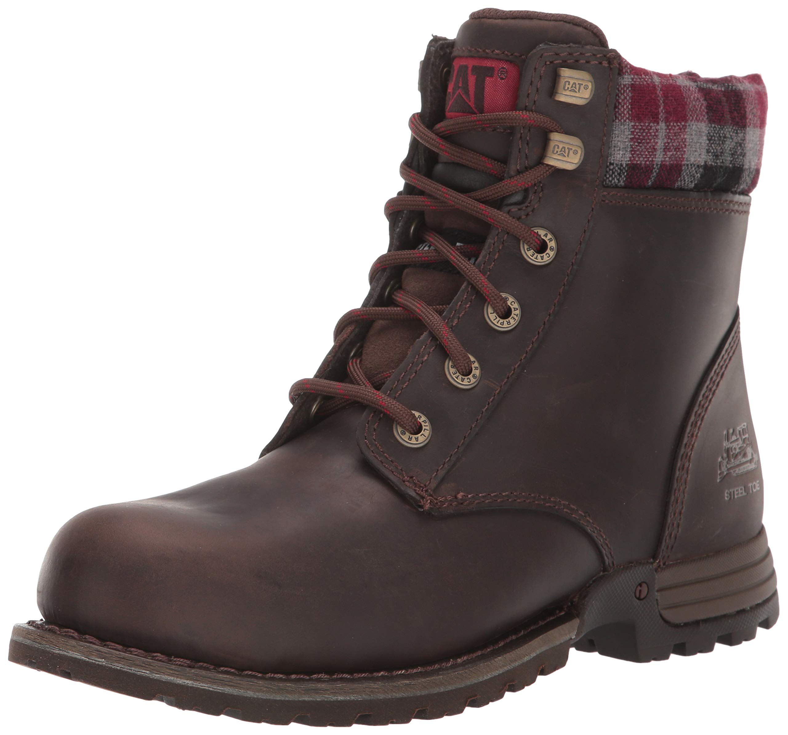 Cat Footwear Women's Kenzie St Steel Toe Construction Boot - Durable Work Boots for Women in Construction, Landscaping & Outdoor Jobs