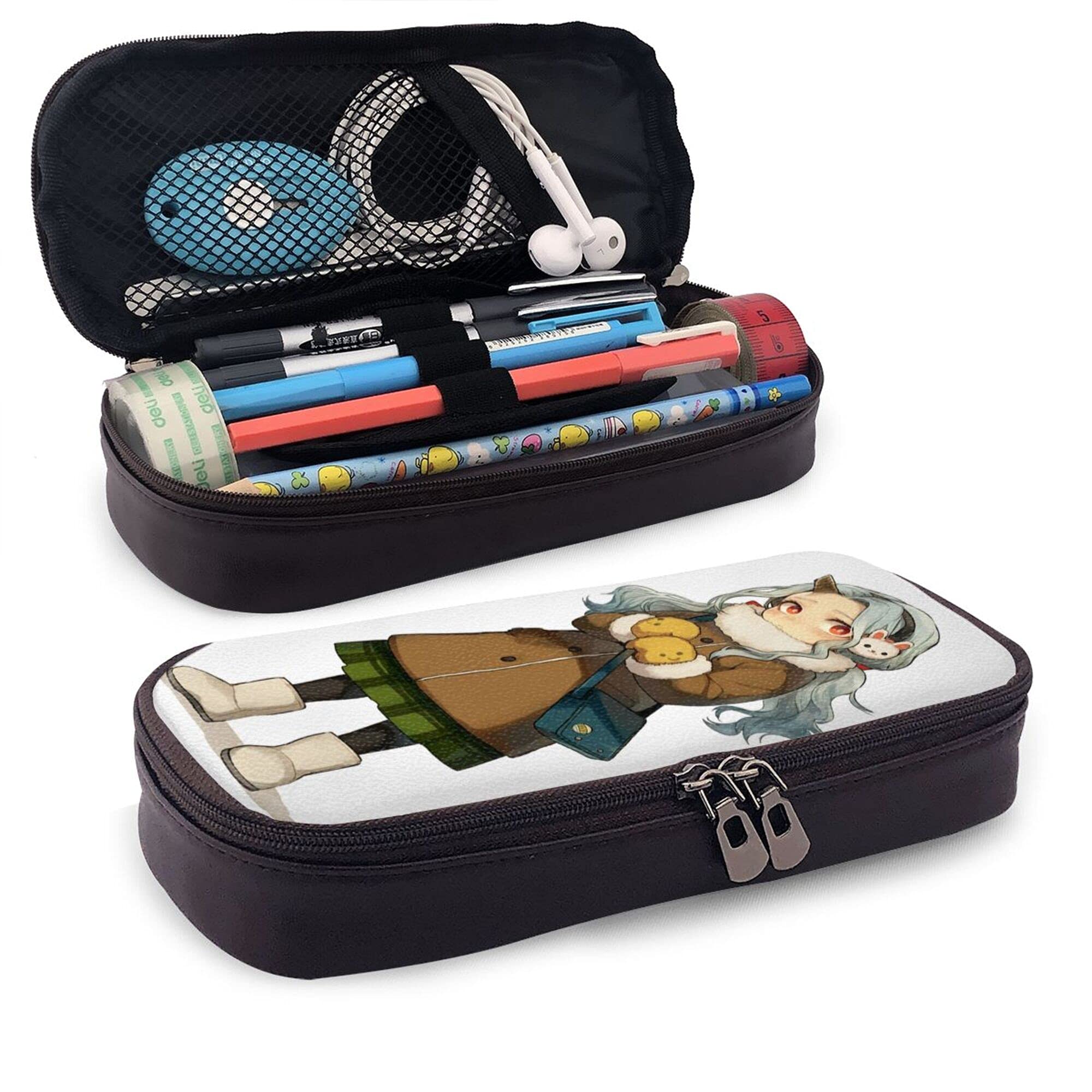 My Hero Academia Anime Eri Foldable Waterproof Pencil Case - Multi Compartment School Supplies Organizer for Teens & Adults - Perfect for Students, Office, Travel & Makeup Storage