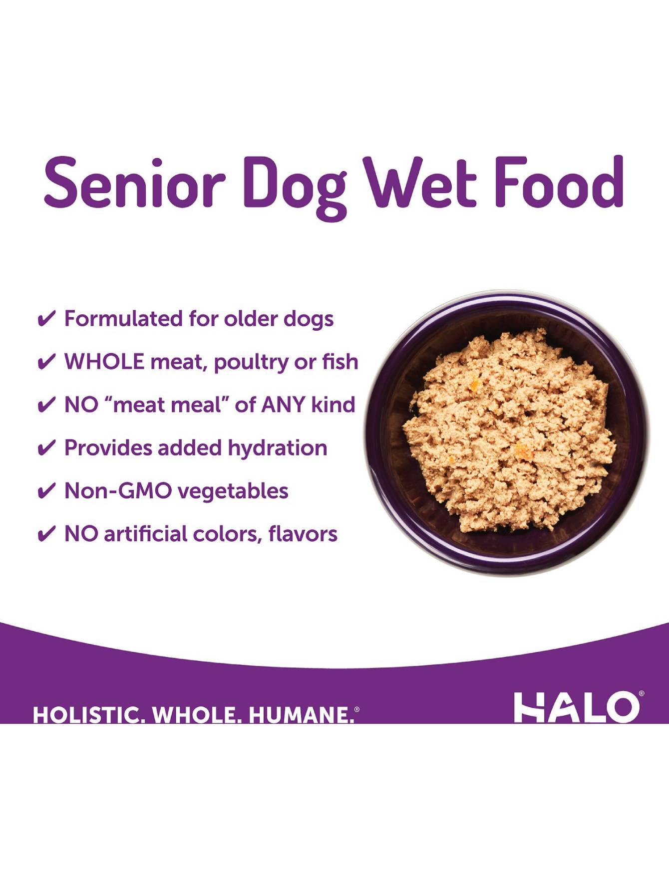 Halo® Adult Dog Wet Food - Grain-Free Chicken Recipe, 13.2oz Can - High Protein Meal for Senior & Active Dogs - Perfect for Picky Eaters & Digestive Health