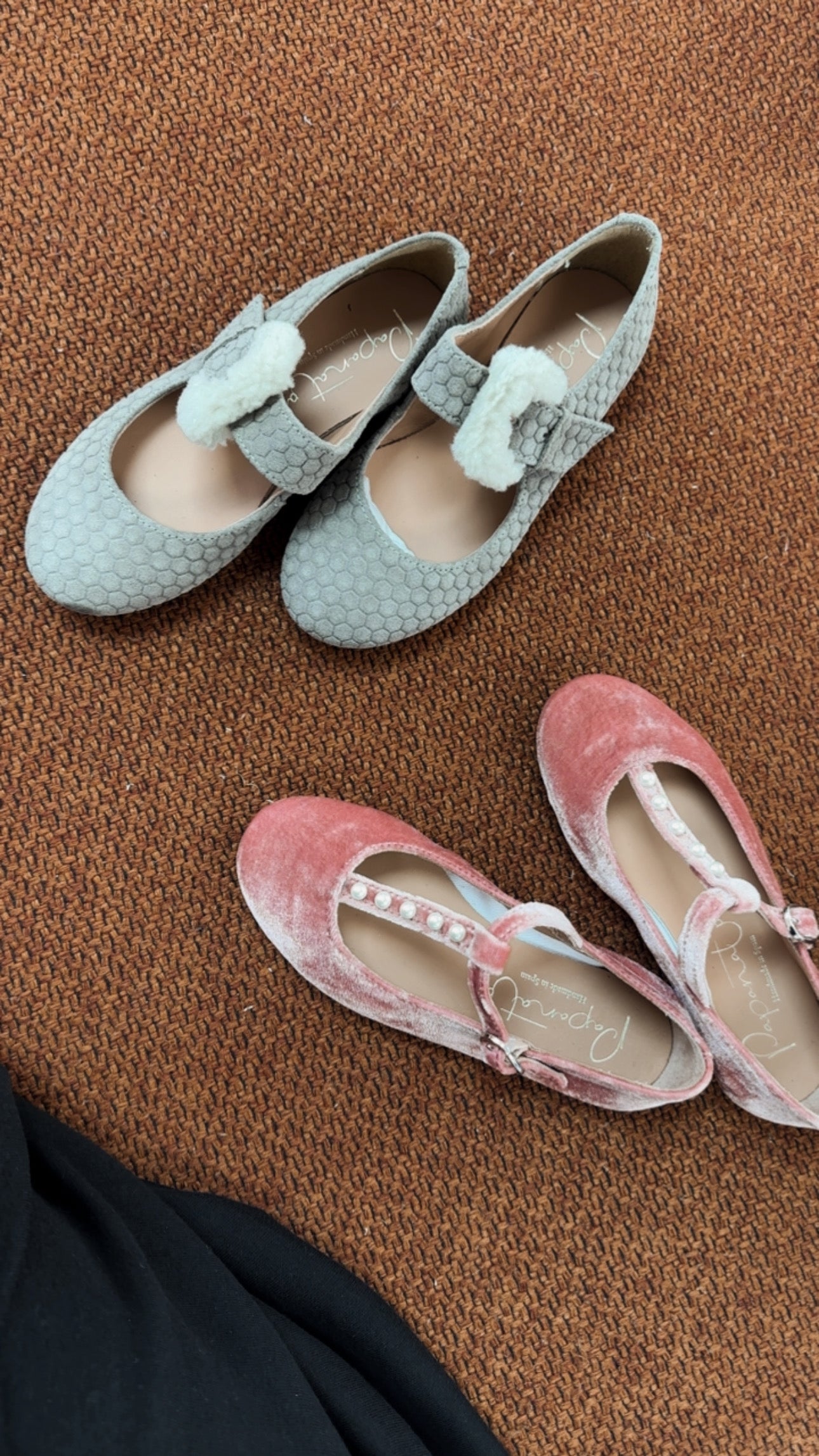 Elegant Rose Velvet Pearl Mary Jane Shoes for Women - Comfortable & Stylish Flats for Weddings, Parties & Casual Wear