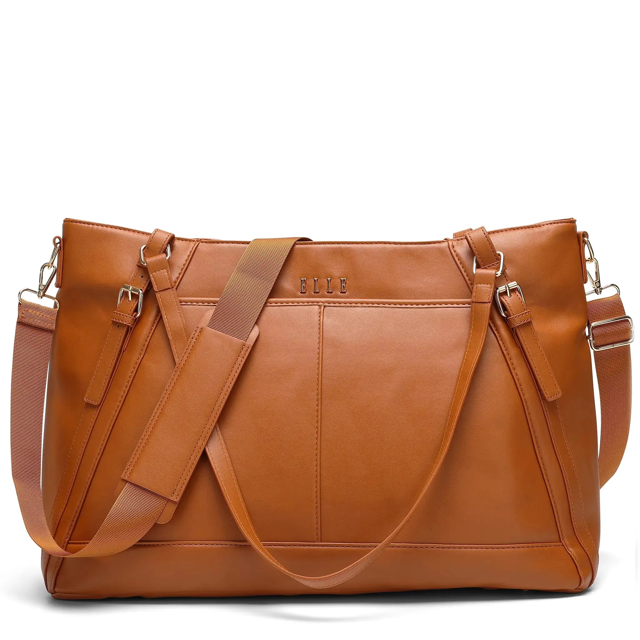Leisure Luxe 33L Vegan Leather Weekender Tote Bag - Stylish Spacious Travel Duffel for Women & Men - Perfect for Weekend Getaways, Gym, Work & Overnight Trips