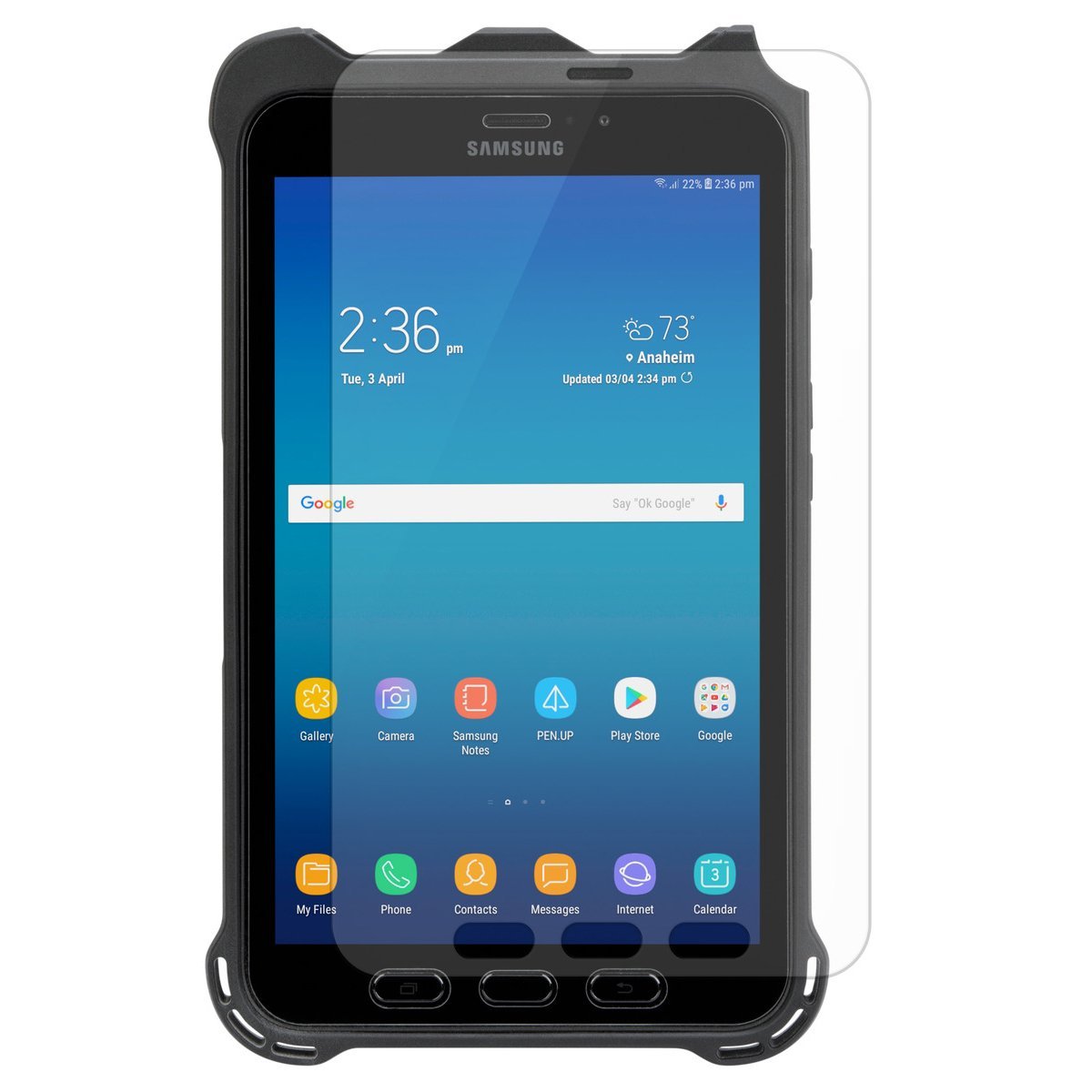 Tempered Glass Screen Protector for Samsung Galaxy Tab Active3 - HD Clear, Anti-Scratch, Bubble-Free - Perfect for Work, Outdoor & Travel Protection