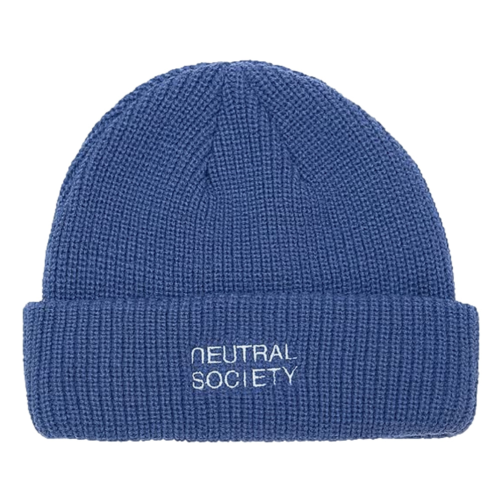 NEUTRAL SOCIETY Navy Beanie Hat - Warm Winter Knit Cap for Men & Women - Perfect for Outdoor Activities, Skiing, and Cold Weather Fashion