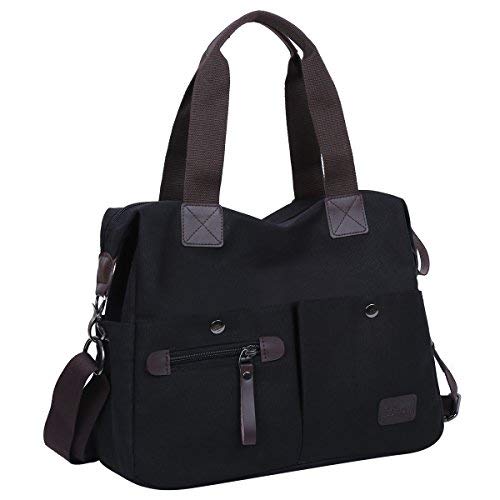 Eshow Women's Canvas Shoulder Bag - Stylish Crossbody Satchel Purse with Adjustable Strap, Fashionable Messenger Tote for Daily Use, Work, Travel & Shopping