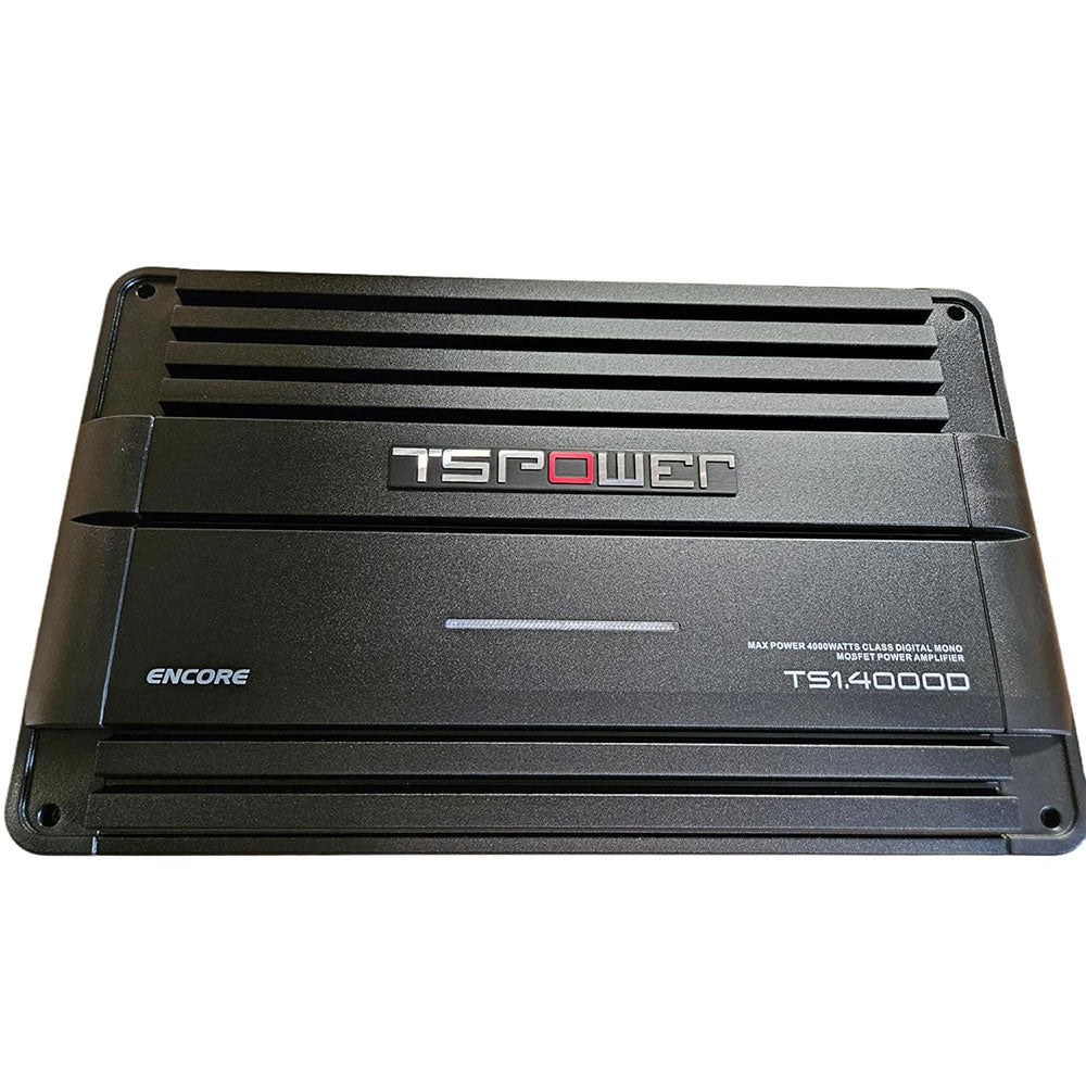 NESA TS1 4000D Monoblock Car Amplifier - 1 Channel 4000W High Power TS Series for Deep Bass & Subwoofers | Perfect for Car Audio Systems & Custom Installations