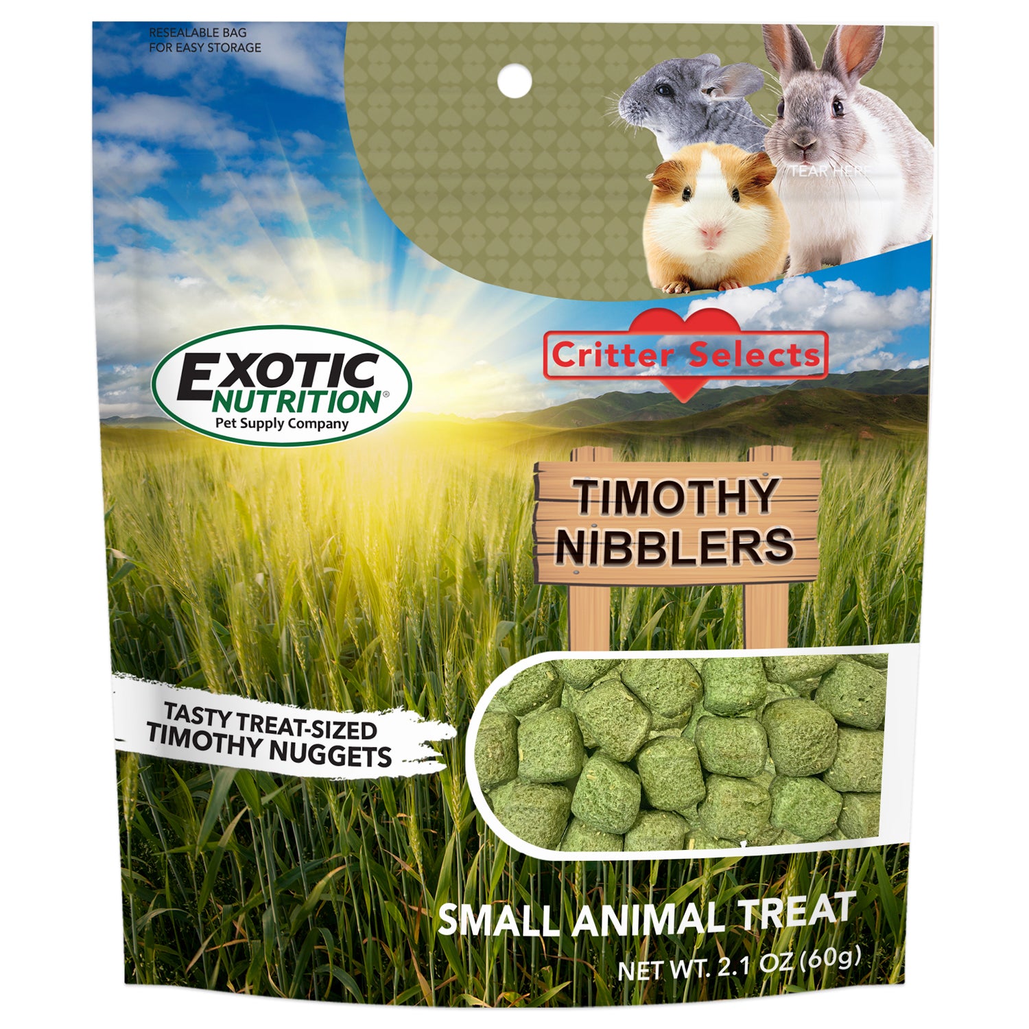 Timothy Nibblers - Premium Pet Treats for Small Animals | Healthy Snacks for Rabbits, Guinea Pigs & Hamsters | Perfect for Training, Bonding & Enrichment Activities