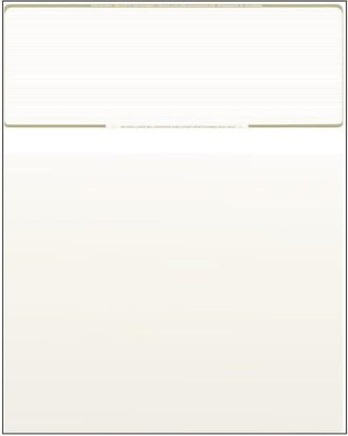 Compuchecks Check on Top Blank Check Paper - 250 Pack | QuickBooks & Laser Printer Compatible | Secure Business Checks with Voucher | 8.5