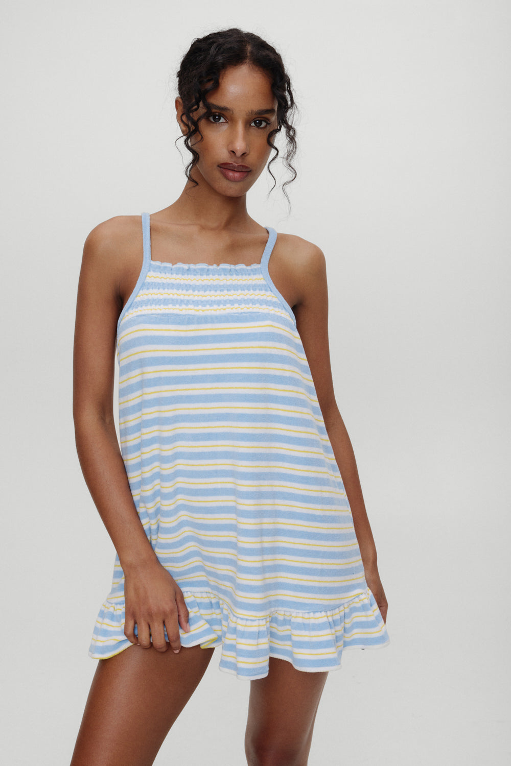 April Striped Babydoll Dress - Ashbury Stripe Flowy Summer Dress for Women | Perfect for Beach Vacation, Date Night & Casual Outings