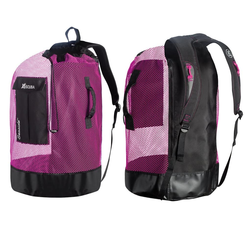 XS Scuba Seaside Elite Mesh Backpack - Lightweight Waterproof Diving Gear for Scuba Snorkeling & Beach Travel - Perfect for Underwater Adventures & Outdoor Sports