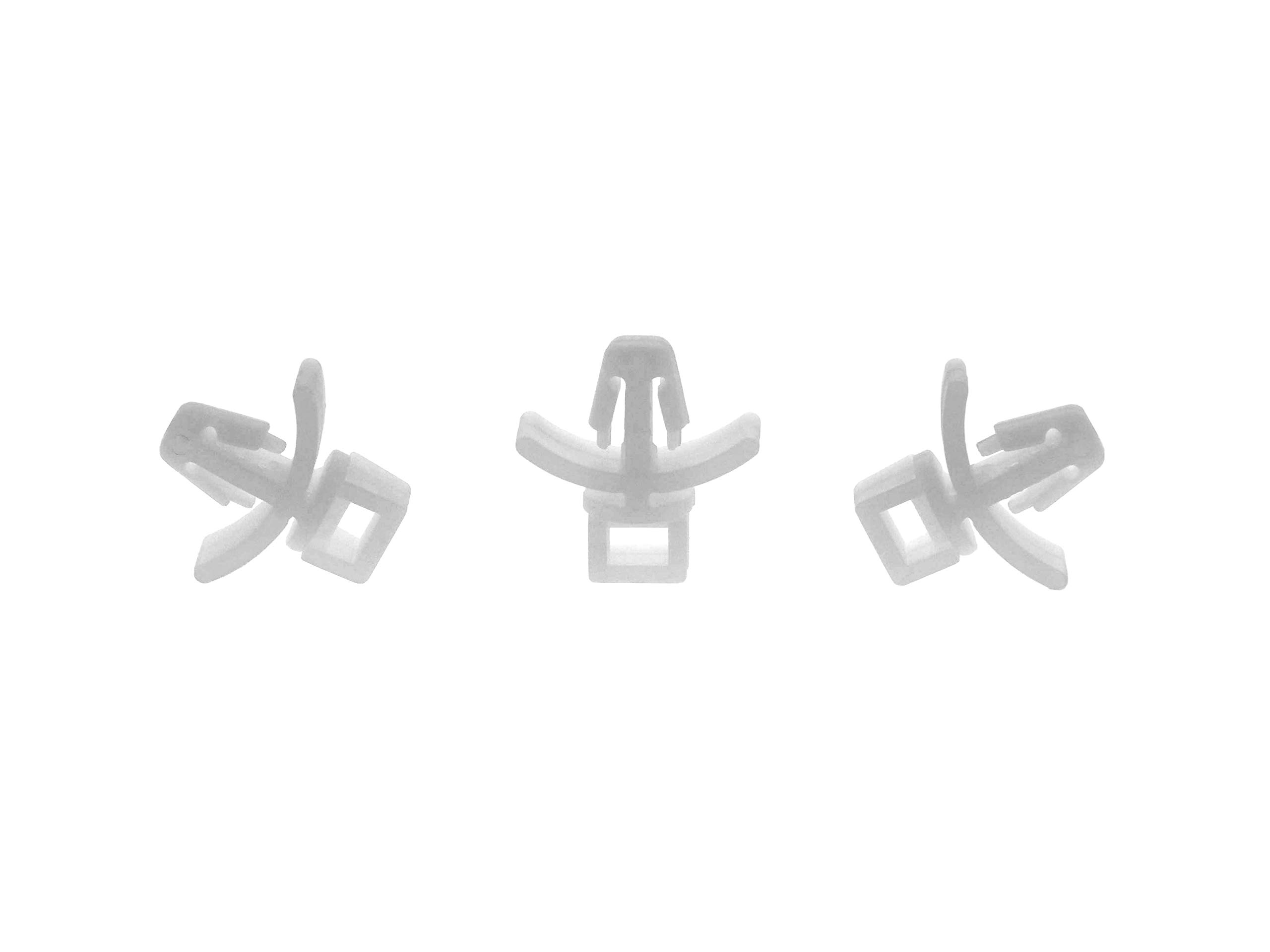 Secure™ 3.8mm Push Tie Mount Cable Ties - 100 Pack Heavy Duty Nylon Fasteners for Organizing Wires, Cables & DIY Projects