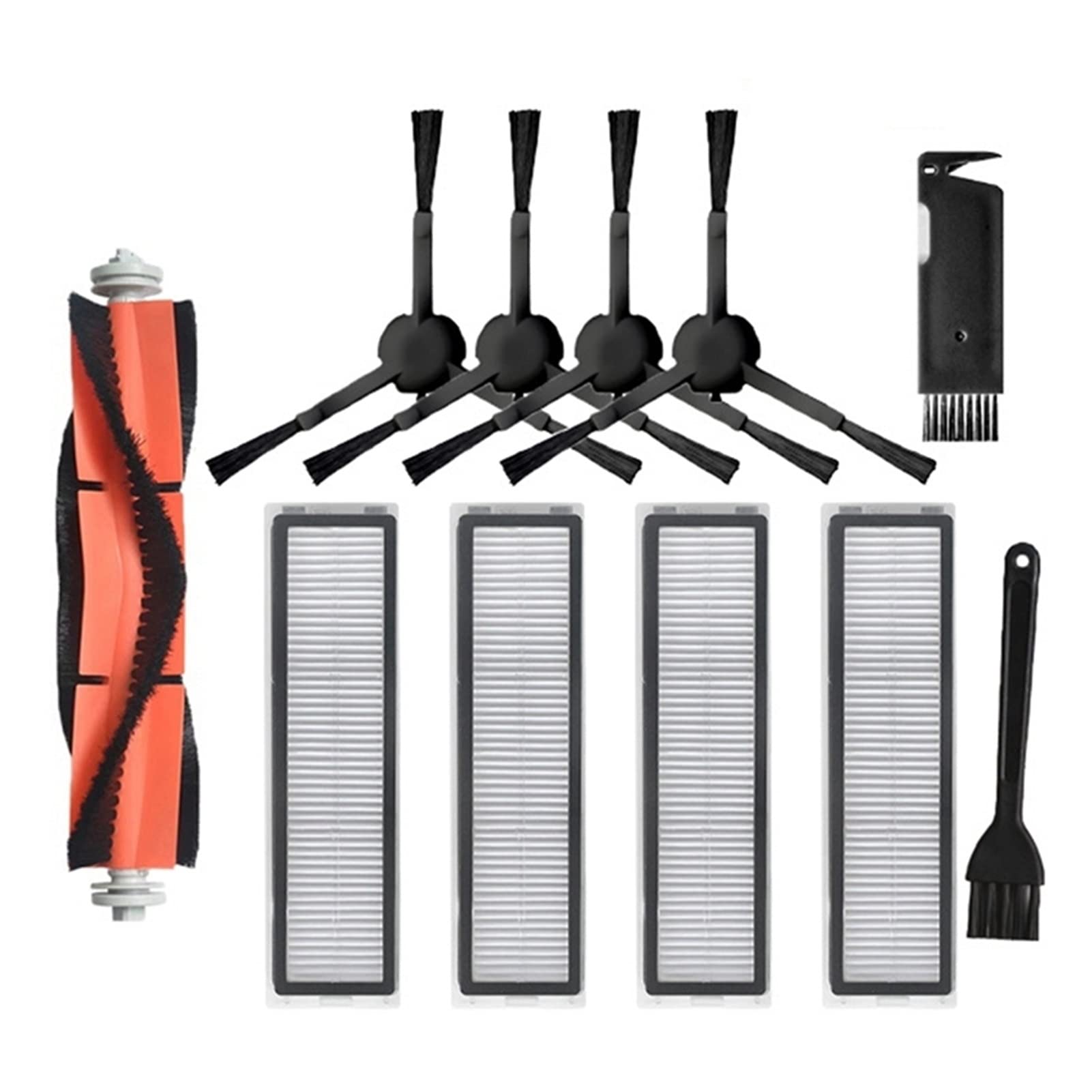 Dreamet L10 Pro Robotic Vacuum Cleaner Replacement Parts Kit - Main Brush, Side Brushes & Filters Accessories (As Shown) | Compatible with Dreame Bot L10 Pro | Perfect for Home Cleaning & Maintenance
