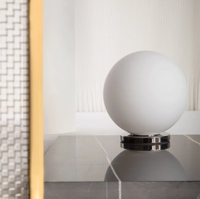 FontanaArte Pallina Modern Table Lamp - Stylish Bedside & Living Room Lighting for Home Decor