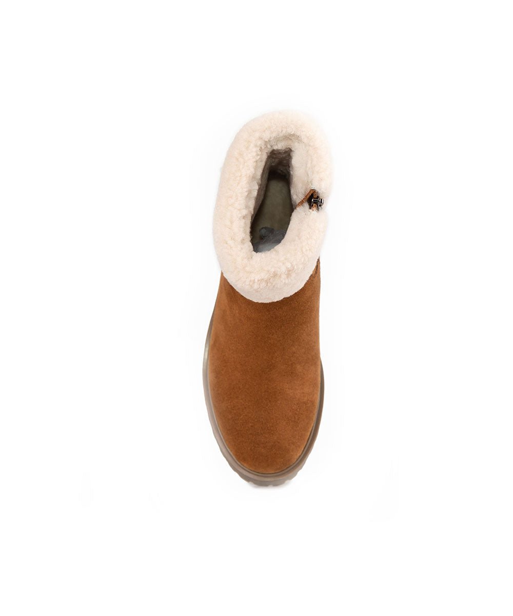 Women's Verona Zip UGG Boots - Genuine Sheepskin Winter Boots with Side Zipper | Cozy & Warm for Cold Weather, Snow, and Indoor Comfort
