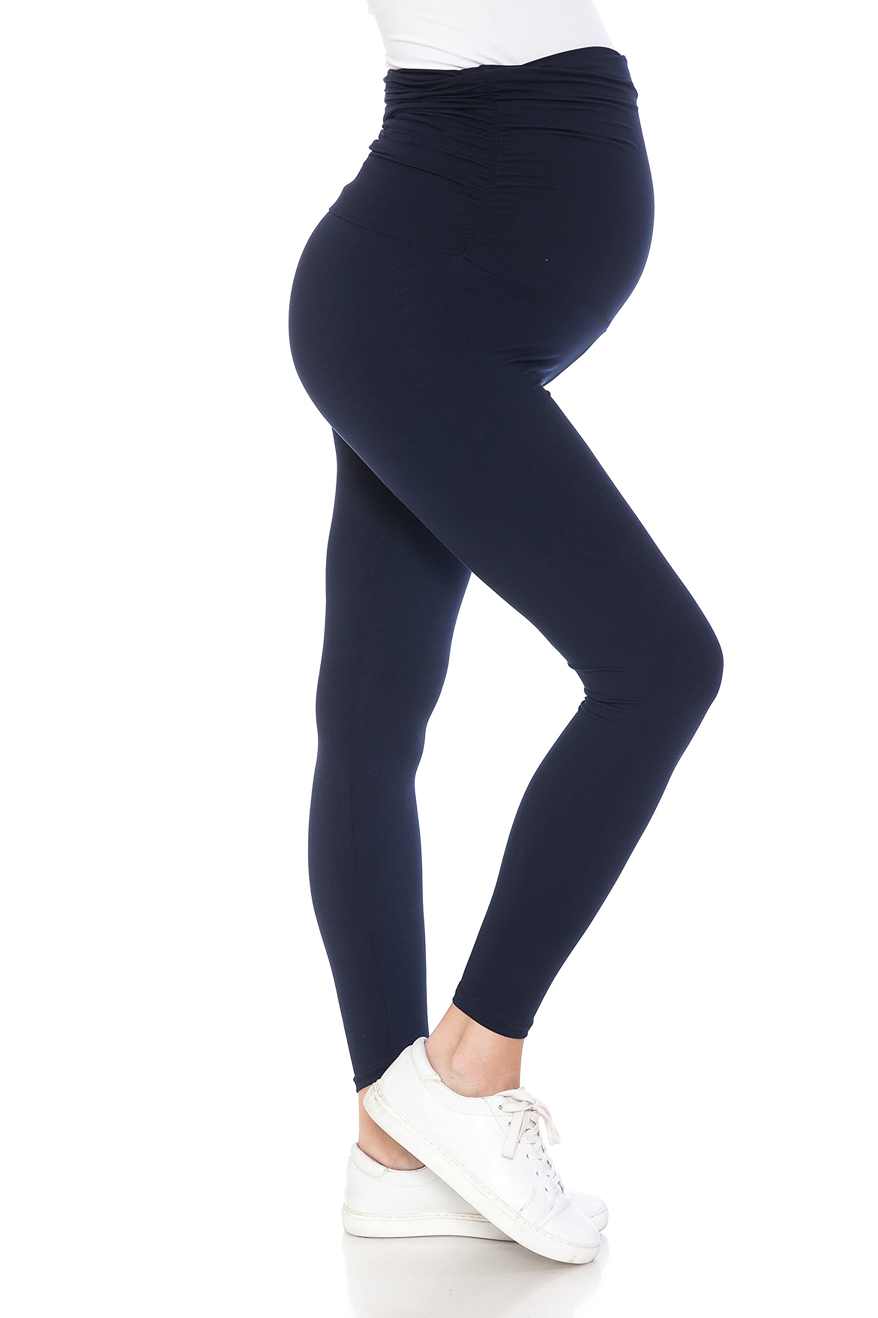 Leggings Depot Women's Maternity Leggings - Over The Belly Pregnancy Yoga Pants for Comfort & Support - Perfect for Casual Wear, Workouts & Everyday Use