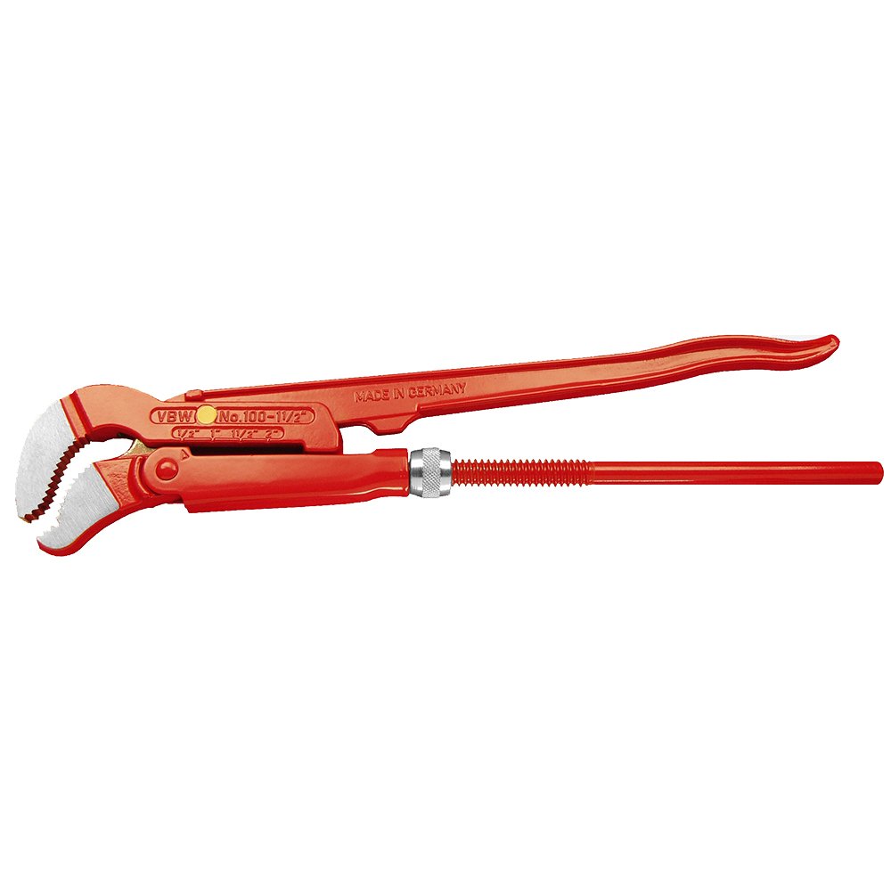 Top 100015 S-Shaped Pipe Wrench 38mm (1.5 Inch) - Heavy Duty Plumbing Tool for Tight Spaces, Leak Repairs & DIY Home Improvement Projects