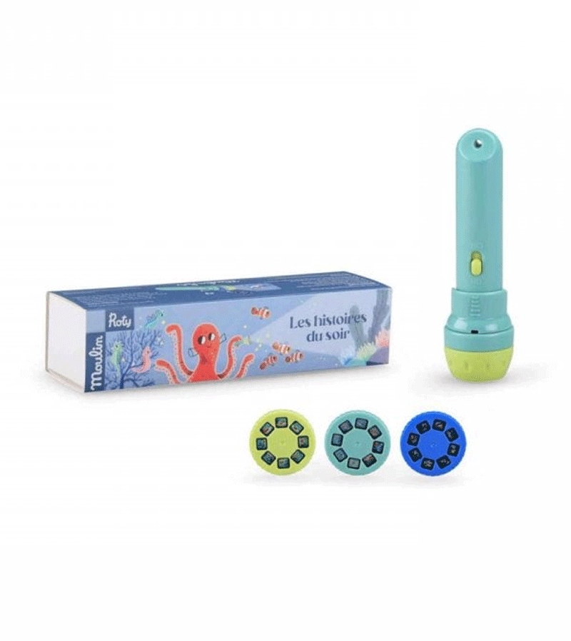 The Adventures of Paulie Storybook Torch by Moulin Roty - Kids Night Light & Bedtime Reading Companion for Cozy Storytime