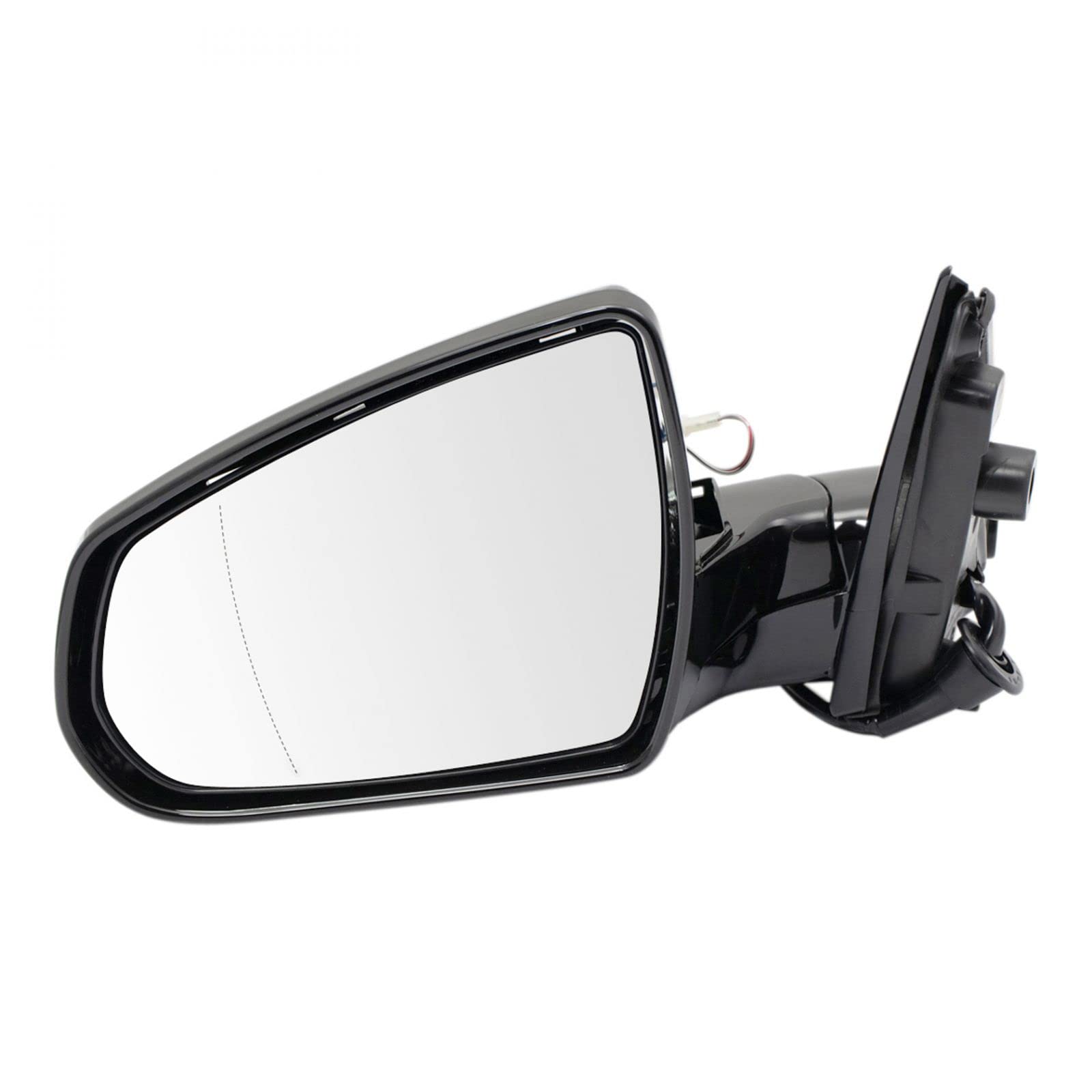 Power Heated & Folding Left Side Exterior Mirror for Cadillac SRX - OEM Paint Match, Perfect for Winter Driving & Enhanced Safety