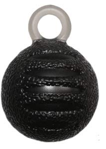 Hand Grip Strengthener Ball with Resistance Loops - Extra Firm Therapy Ball for Hand Rehabilitation, Finger Exercise & Stress Relief - Perfect for Office, Gym & Home Workouts (Black)