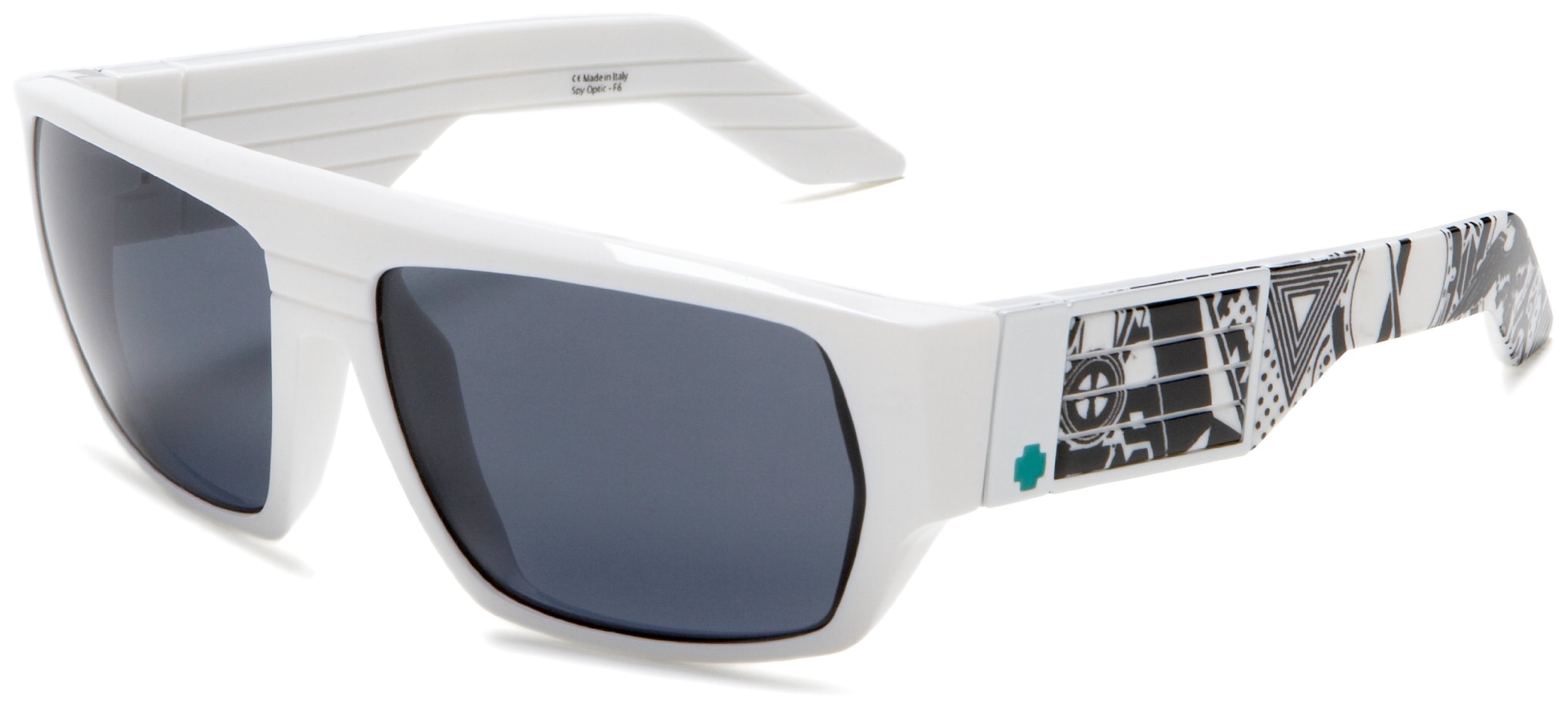 Spy Optic Blok Print Polarized Sunglasses for Men & Women - UV Protection, Stylish Retro Design for Outdoor Sports & Beach Activities