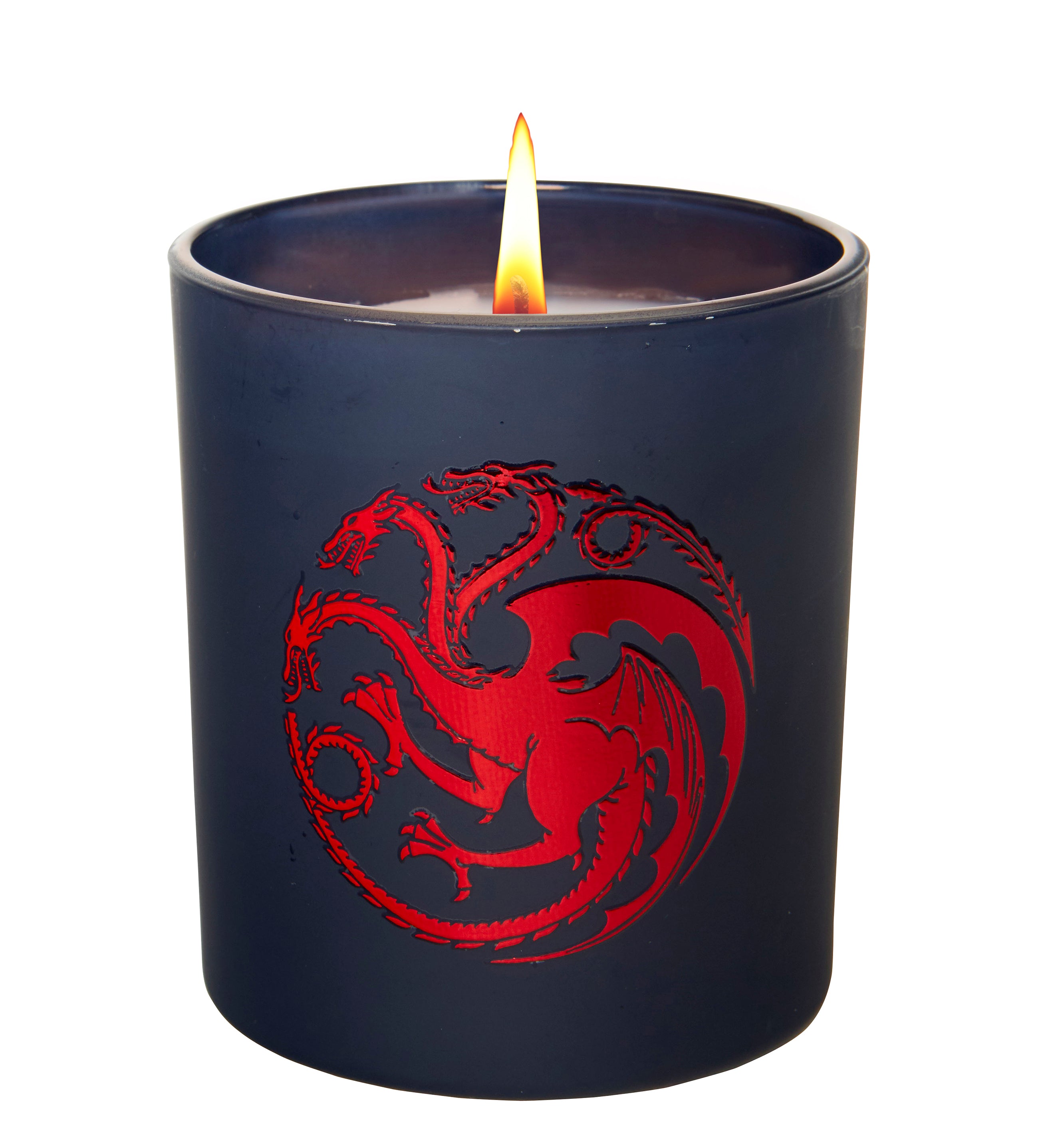 Game of Thrones House Targaryen Glass Candle - Dragon Wax Melts for Medieval Fantasy Decor, Gifts & Collectibles - Perfect for Themed Parties, Home Decor & GOT Fans