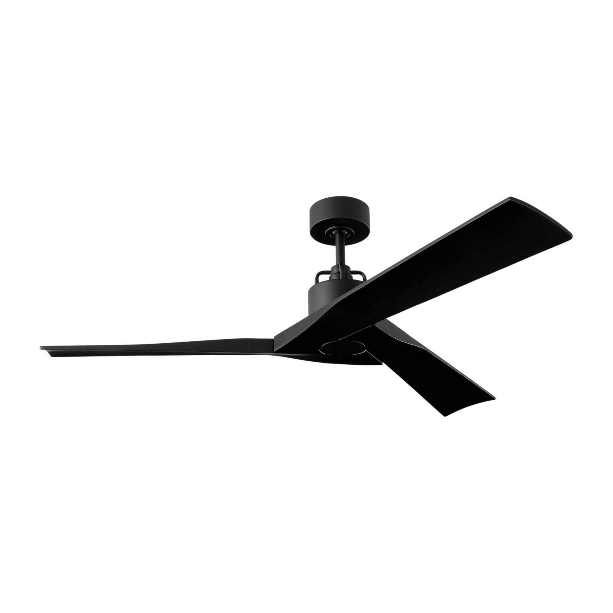 Alma Smart 52 Inch Midnight Black Ceiling Fan with Remote Control - Quiet Reversible Motor, Energy Efficient LED Light - Perfect for Bedroom, Living Room & Home Office
